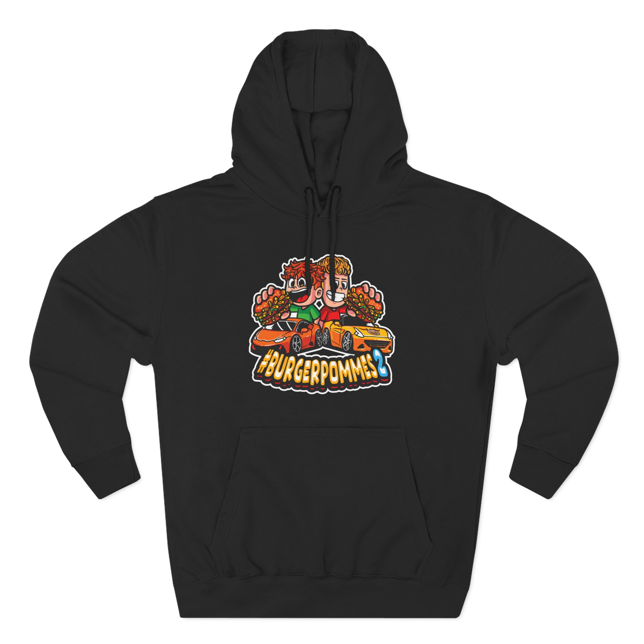 Burger Pommes Three-Panel Fleece Hoodie