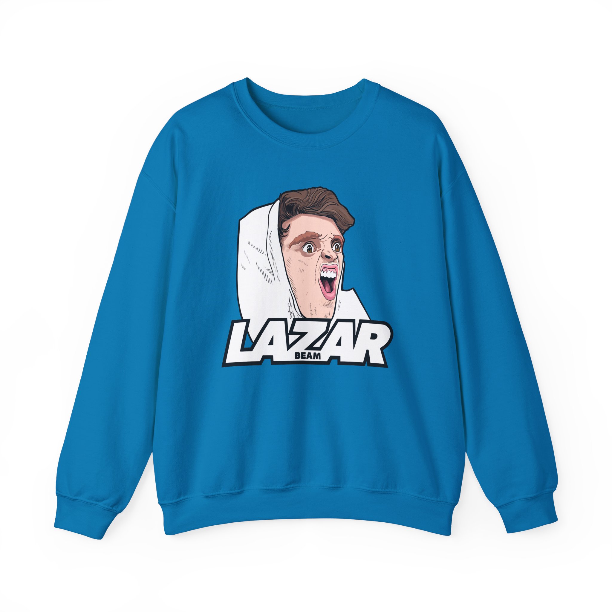 Lazar Silly Face Unisex Heavy Blendâ„¢ Crewneck Sweatshirt