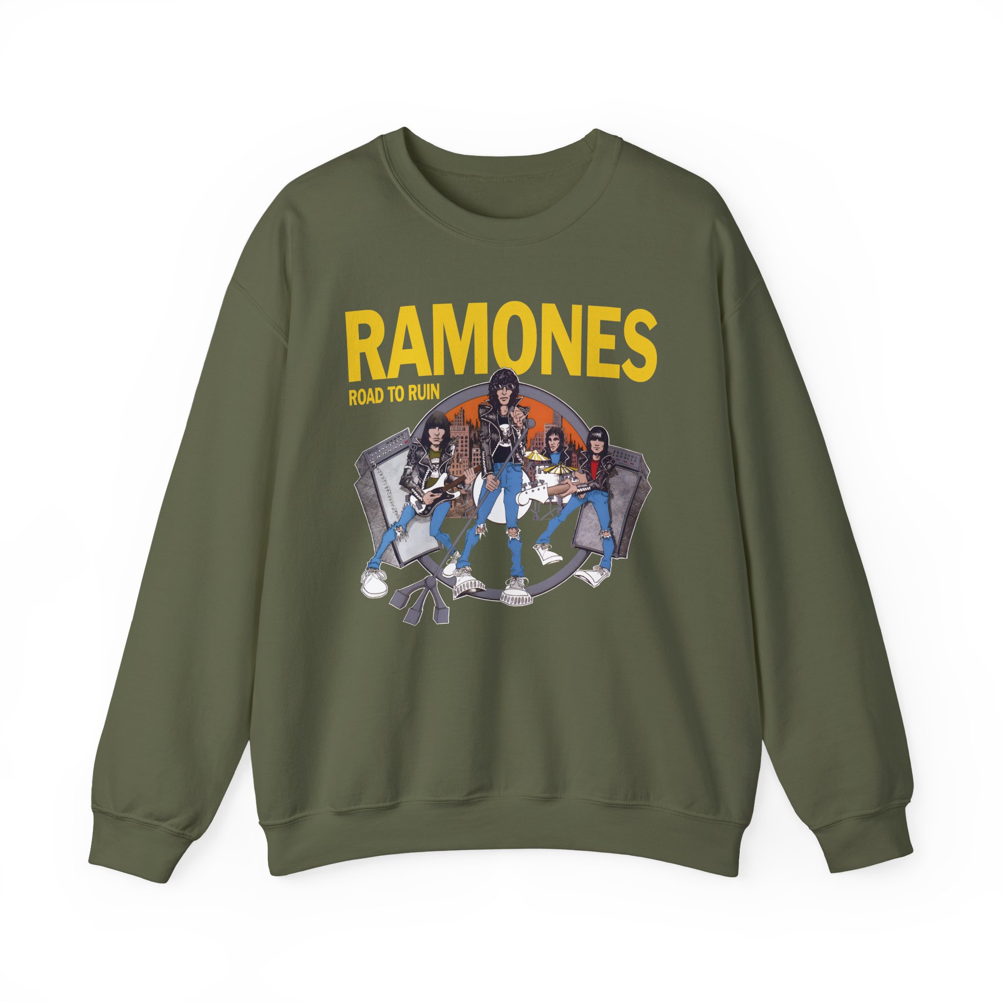 Ramones Ramones I Wanna Be Sedated Unisex Heavy Blendâ„¢ Crewneck Sweatshirt