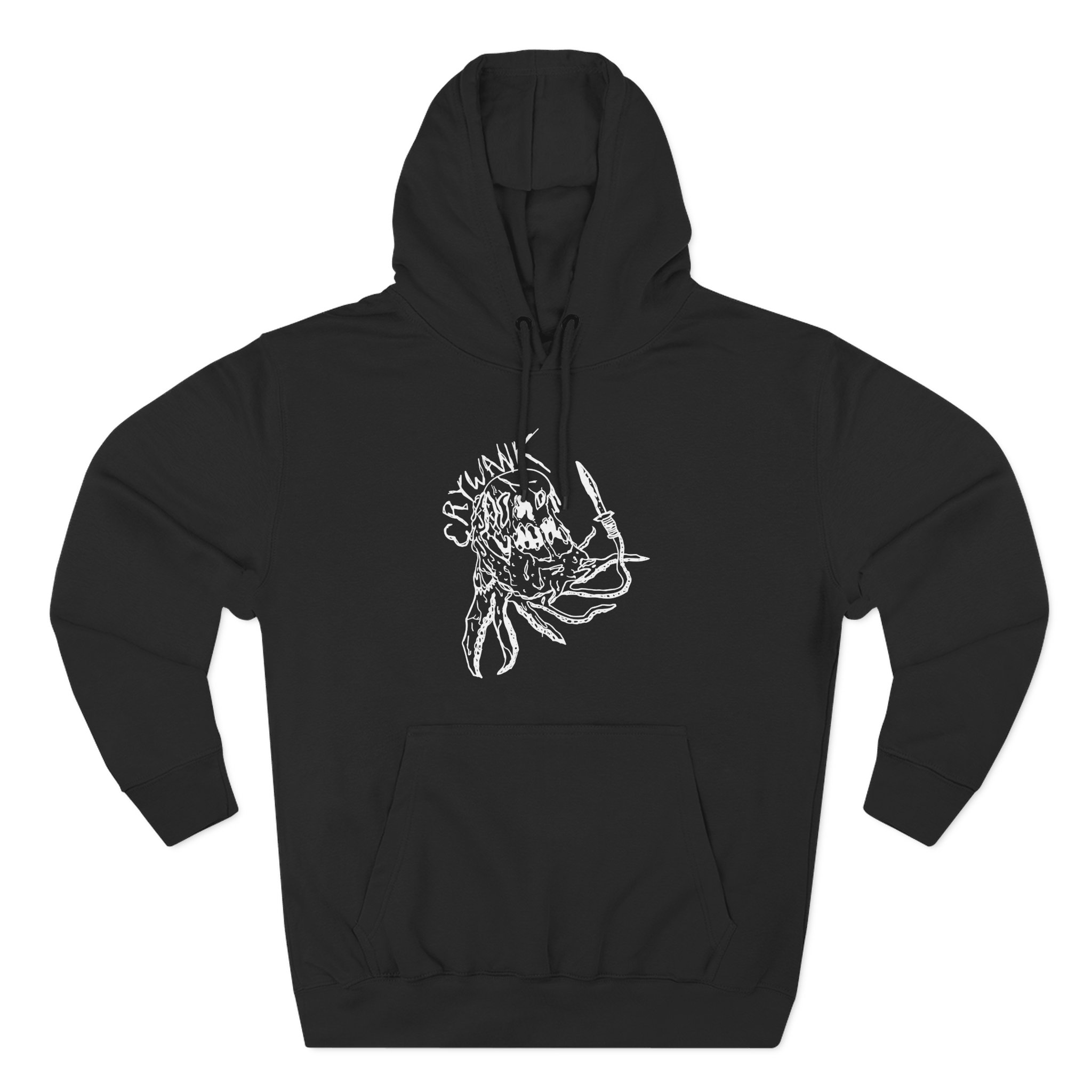 Crywank Three-Panel Fleece Hoodie