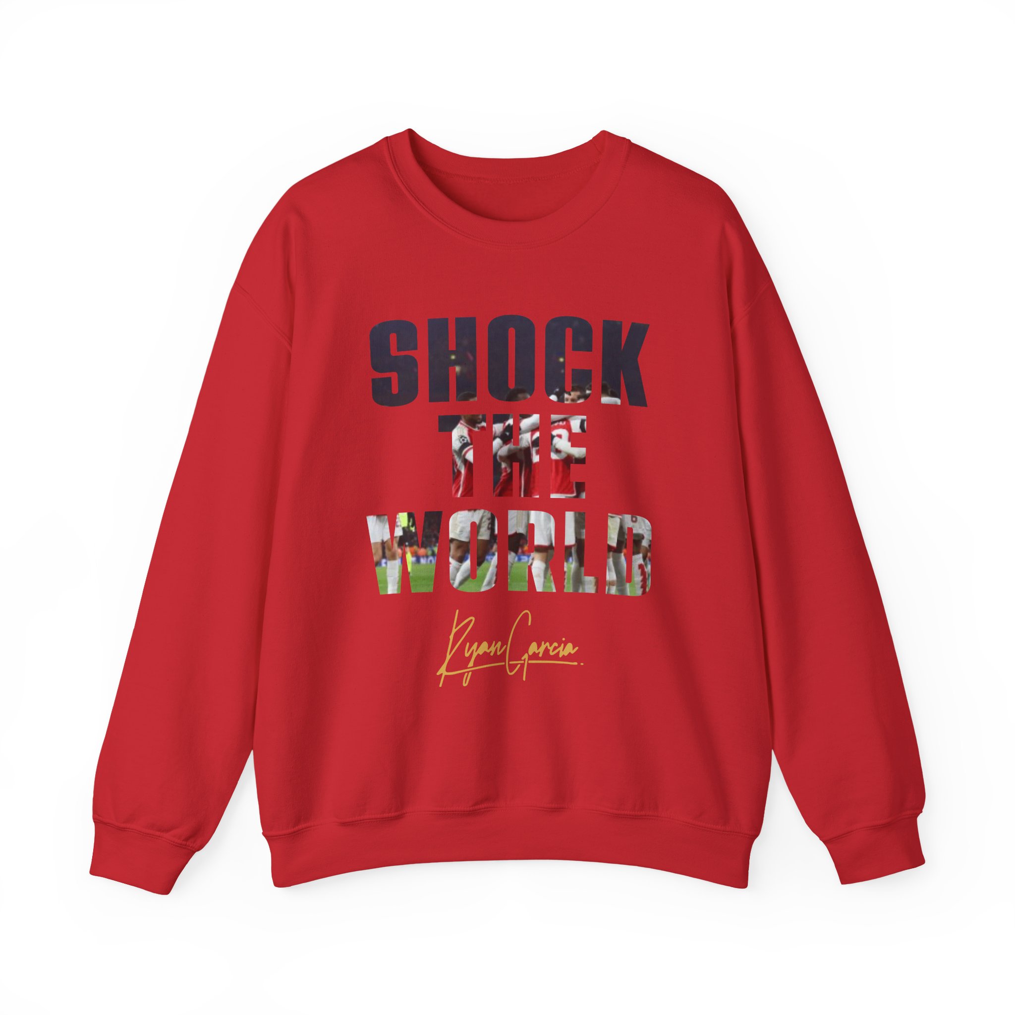 Ryan Garcia shock the world Unisex Heavy Blendâ„¢ Crewneck Sweatshirt