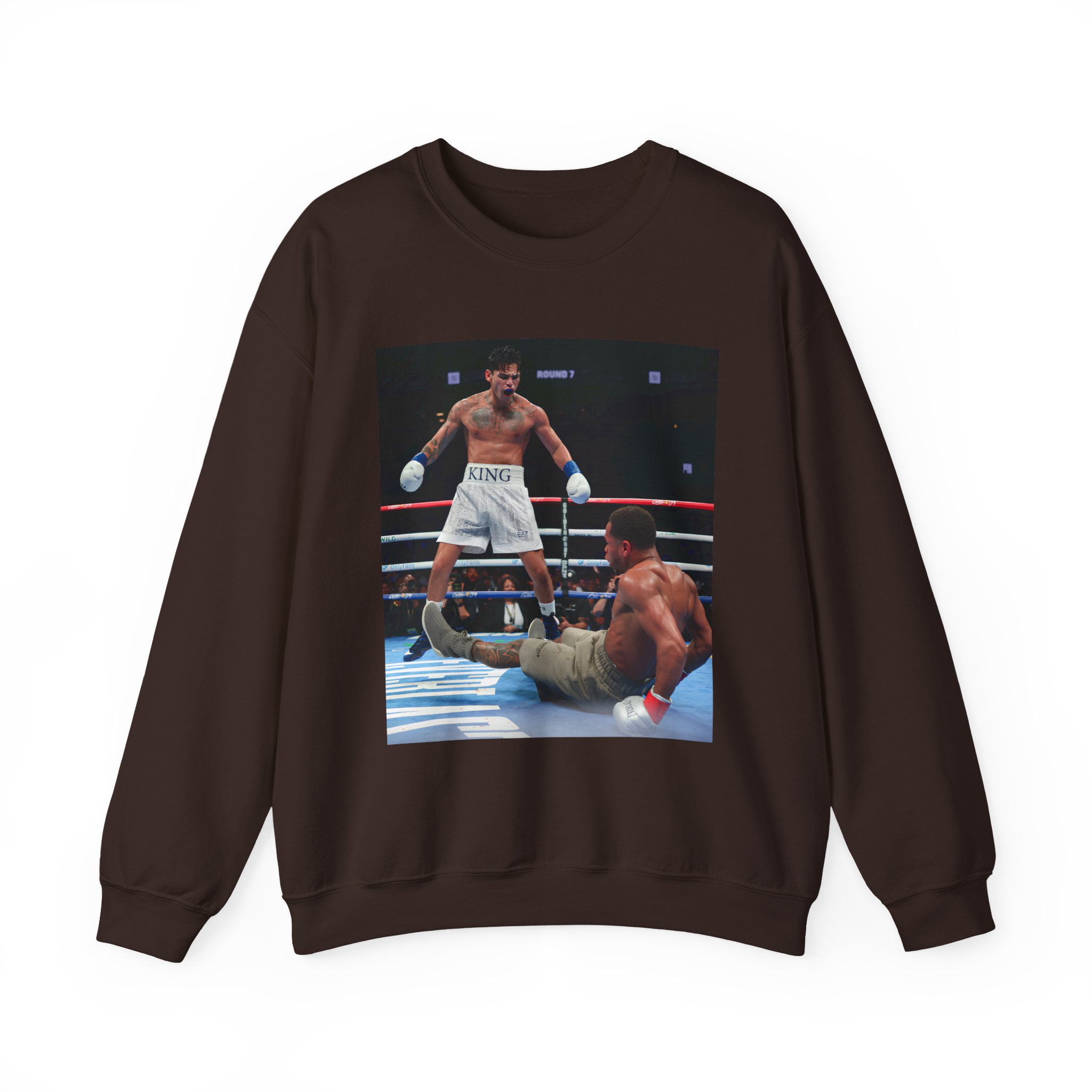 Ryan Garcia Knocks Down Devin Haney Unisex Heavy Blendâ„¢ Crewneck Sweatshirt