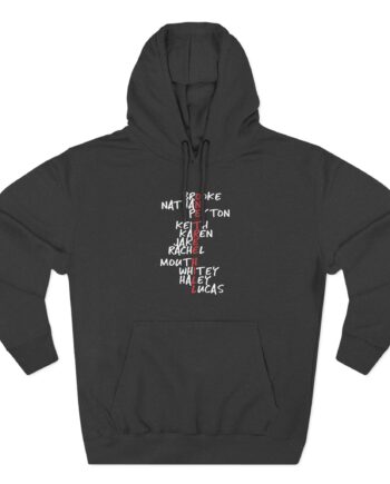 One Tree Hill Character Names Three-Panel Fleece Hoodie