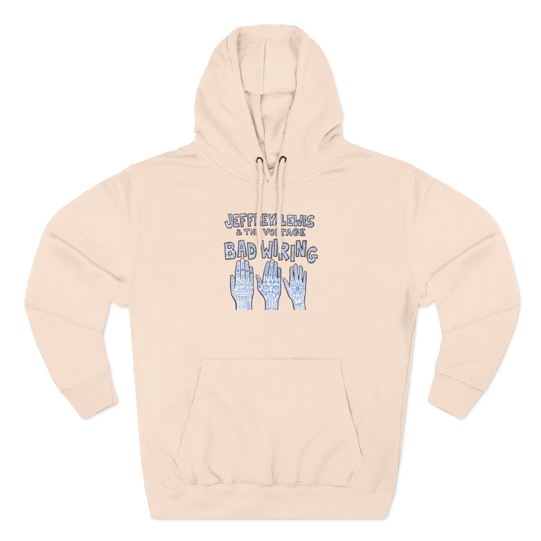 Jeffrey Lewis Bad Wiring 12" Three-Panel Fleece Hoodie