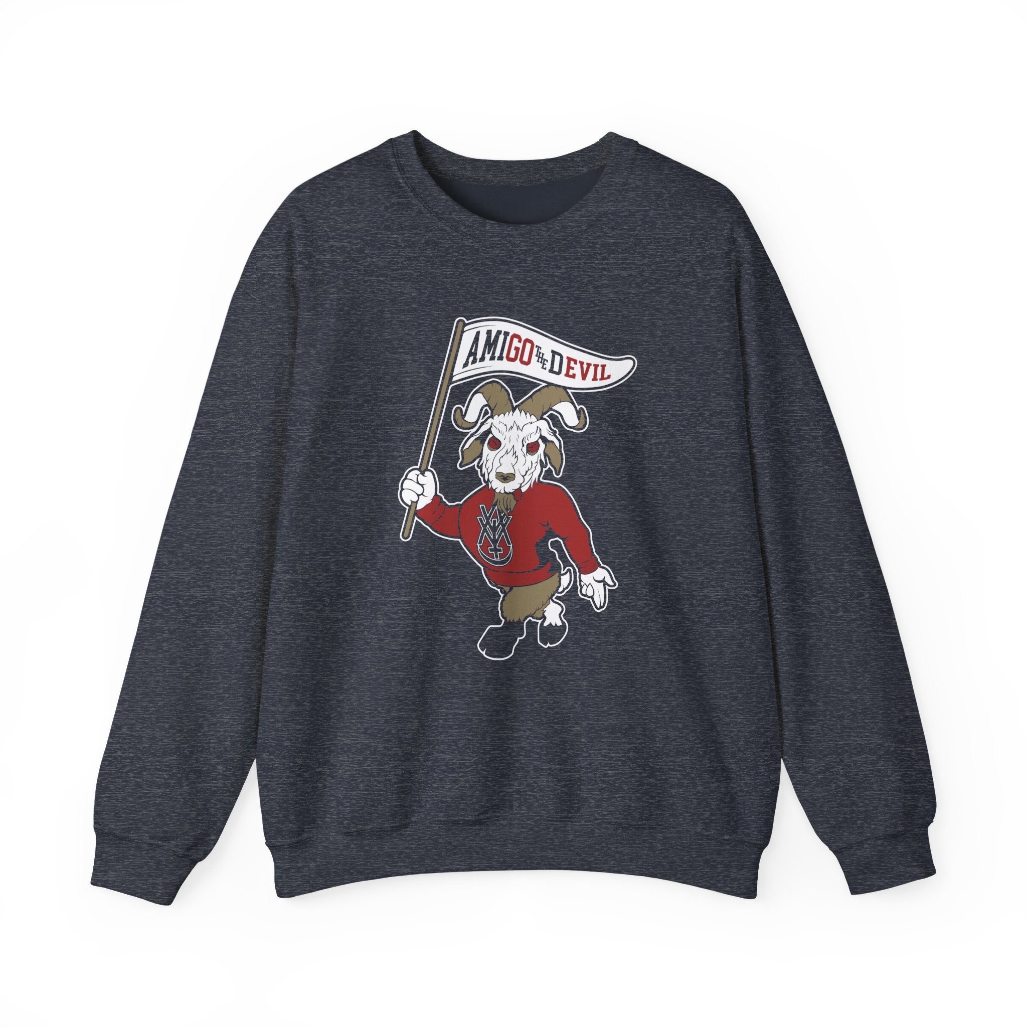 Amigo The Devil Go Evil Mascot Unisex Heavy Blendâ„¢ Crewneck Sweatshirt
