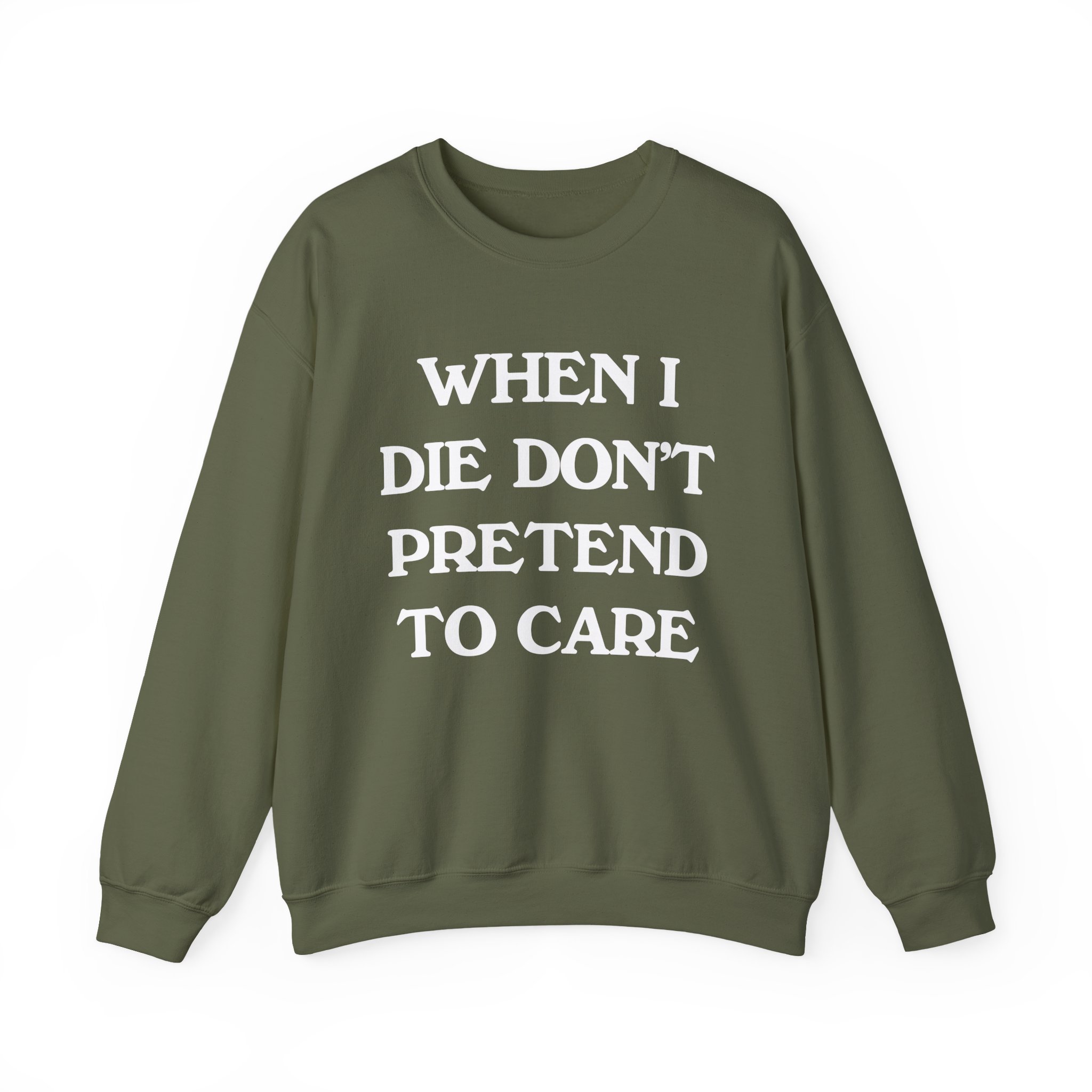 Tierra Whack When I Die Don't Pretend to Care Unisex Heavy Blendâ„¢ Crewneck Sweatshirt