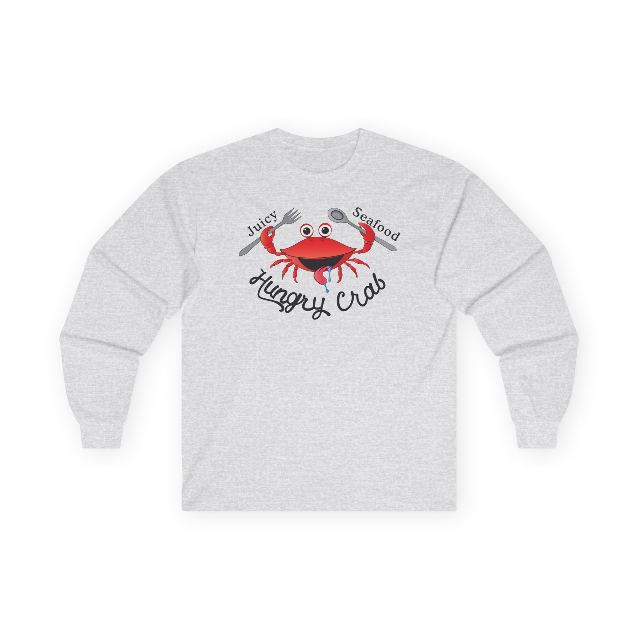 Hungry Box Hungry Crab Juicy Seafood Unisex Ultra Cotton Long Sleeve Tee