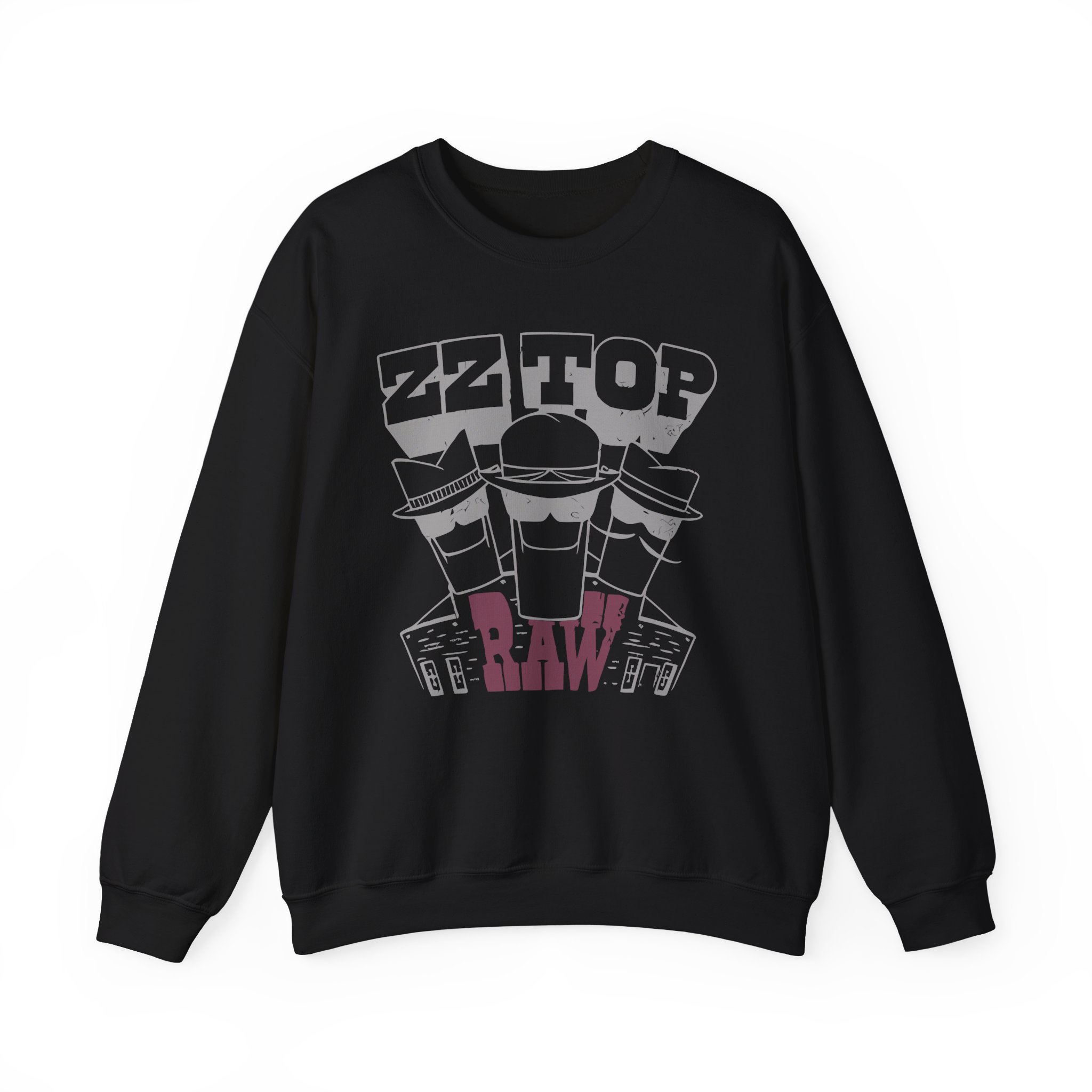 Zz Top Raw Unisex Heavy Blendâ„¢ Crewneck Sweatshirt