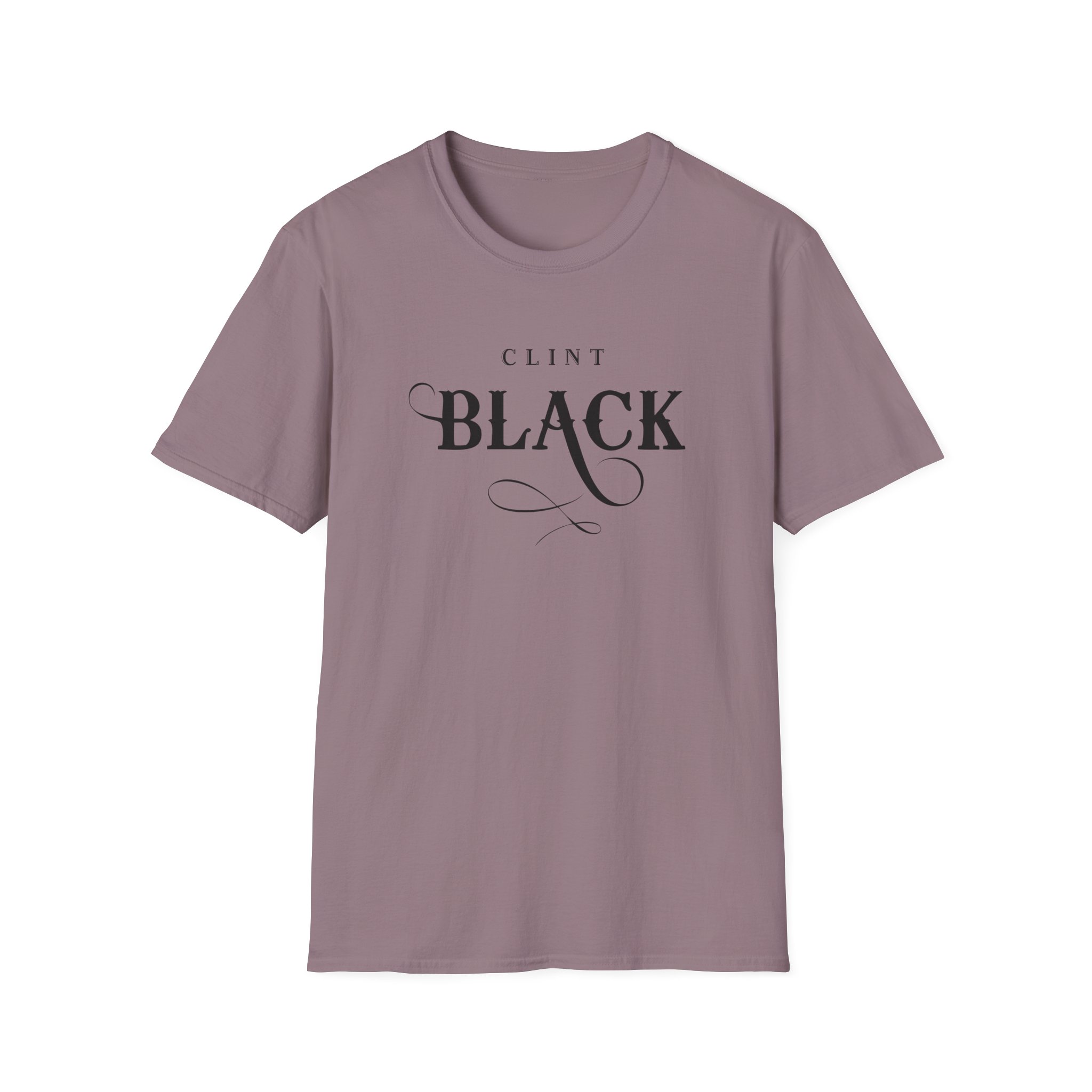 Clint Black Logo Espresso Unisex Softstyle T-Shirt