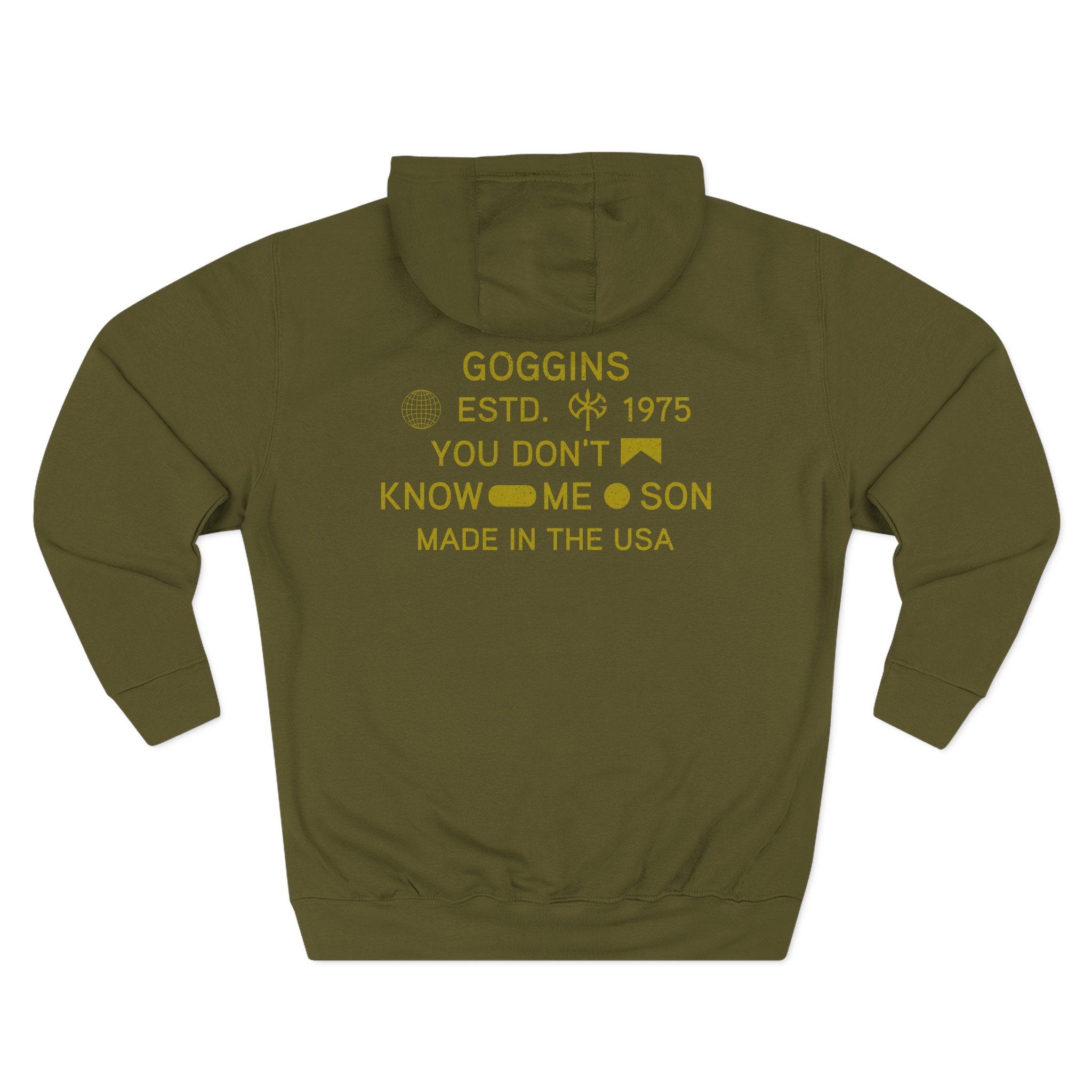 David Goggins Made in the Usa Three-Panel Fleece Hoodie