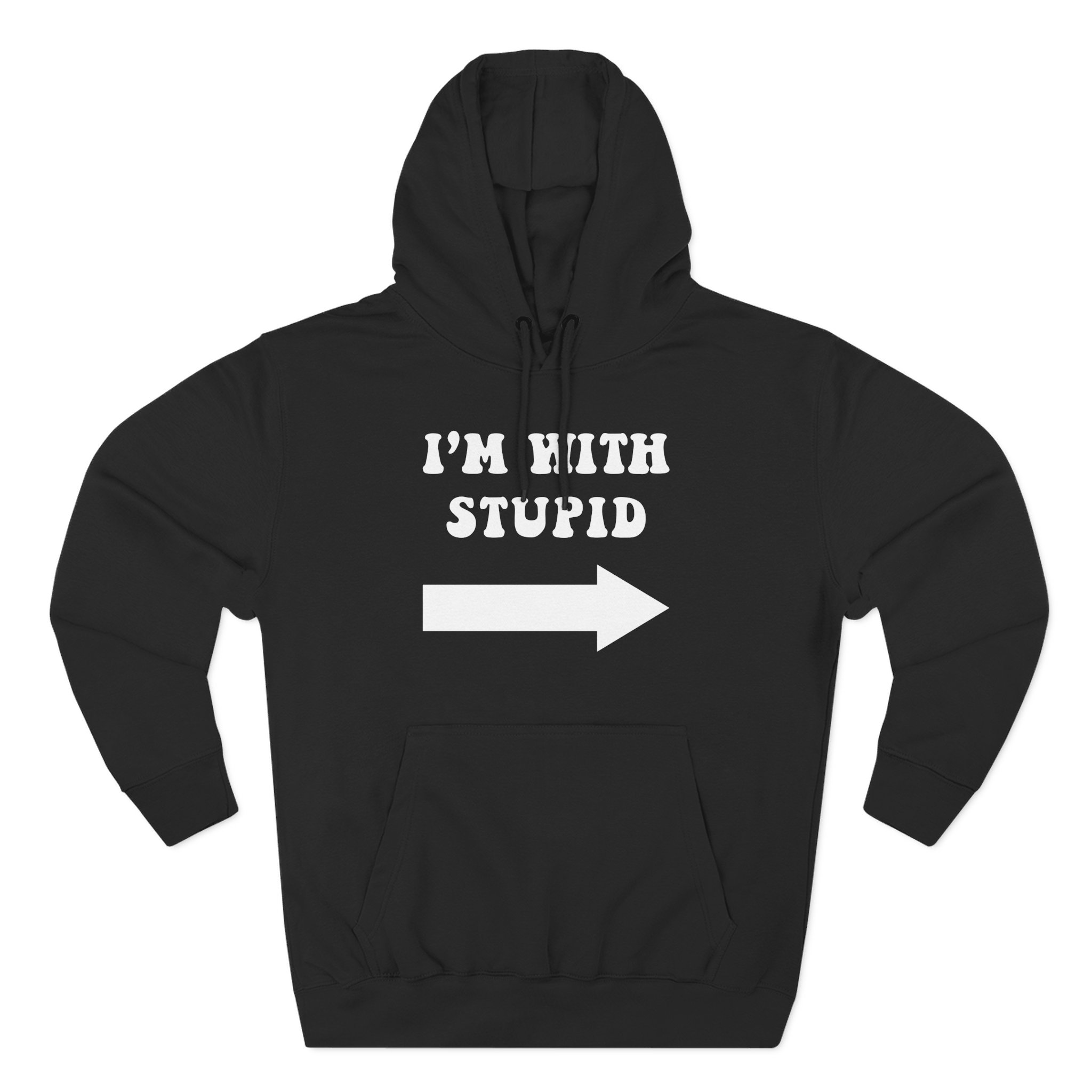 Jimmy Kimmel I'm With Stupid Three-Panel Fleece Hoodie