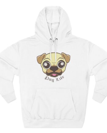 Morgz Pug Life Three-Panel Fleece Hoodie