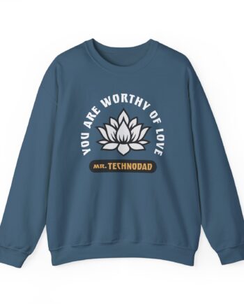 Technoblade Worthy of Love Unisex Heavy Blend™ Crewneck Sweatshirt