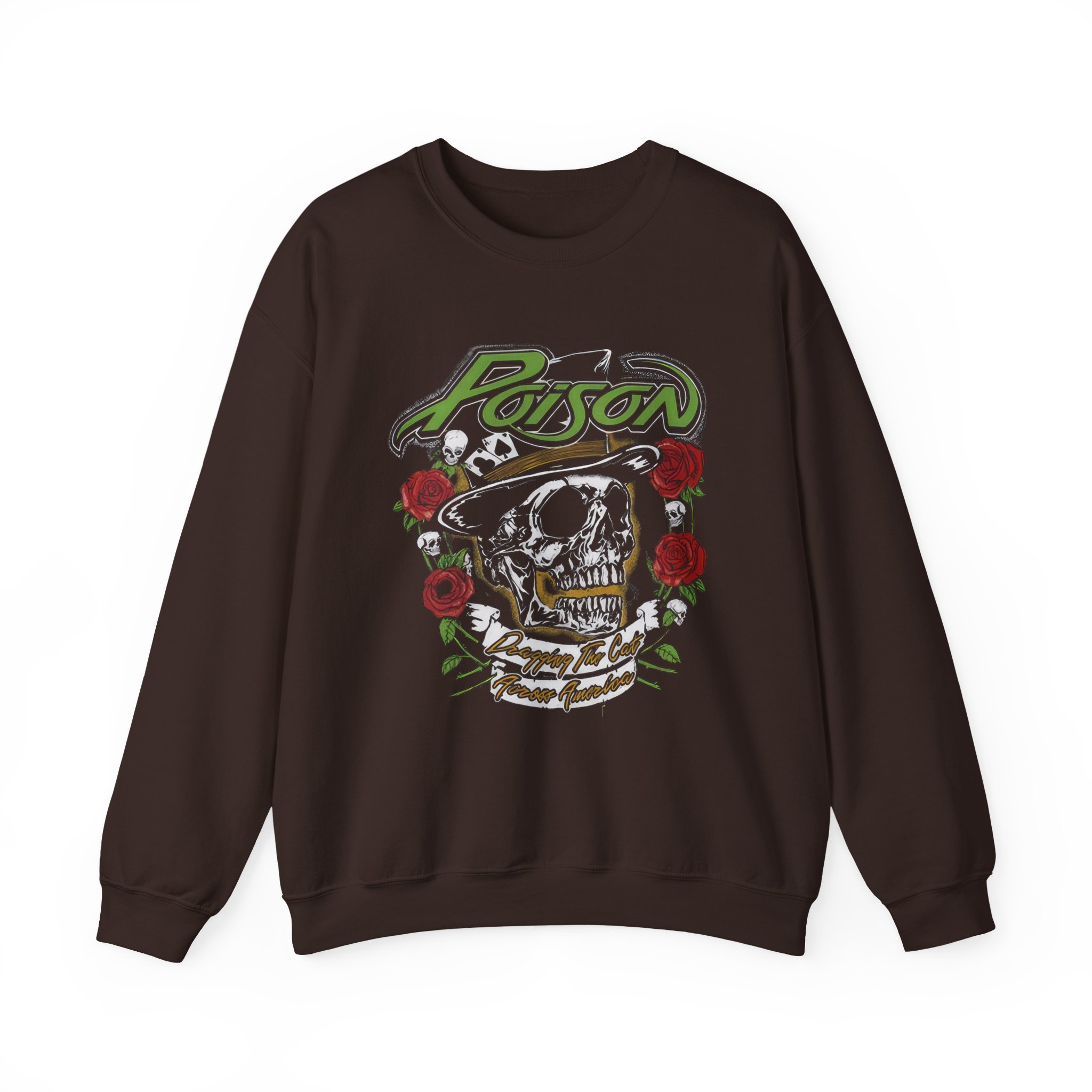 Poison Dragging the Cat Unisex Heavy Blendâ„¢ Crewneck Sweatshirt