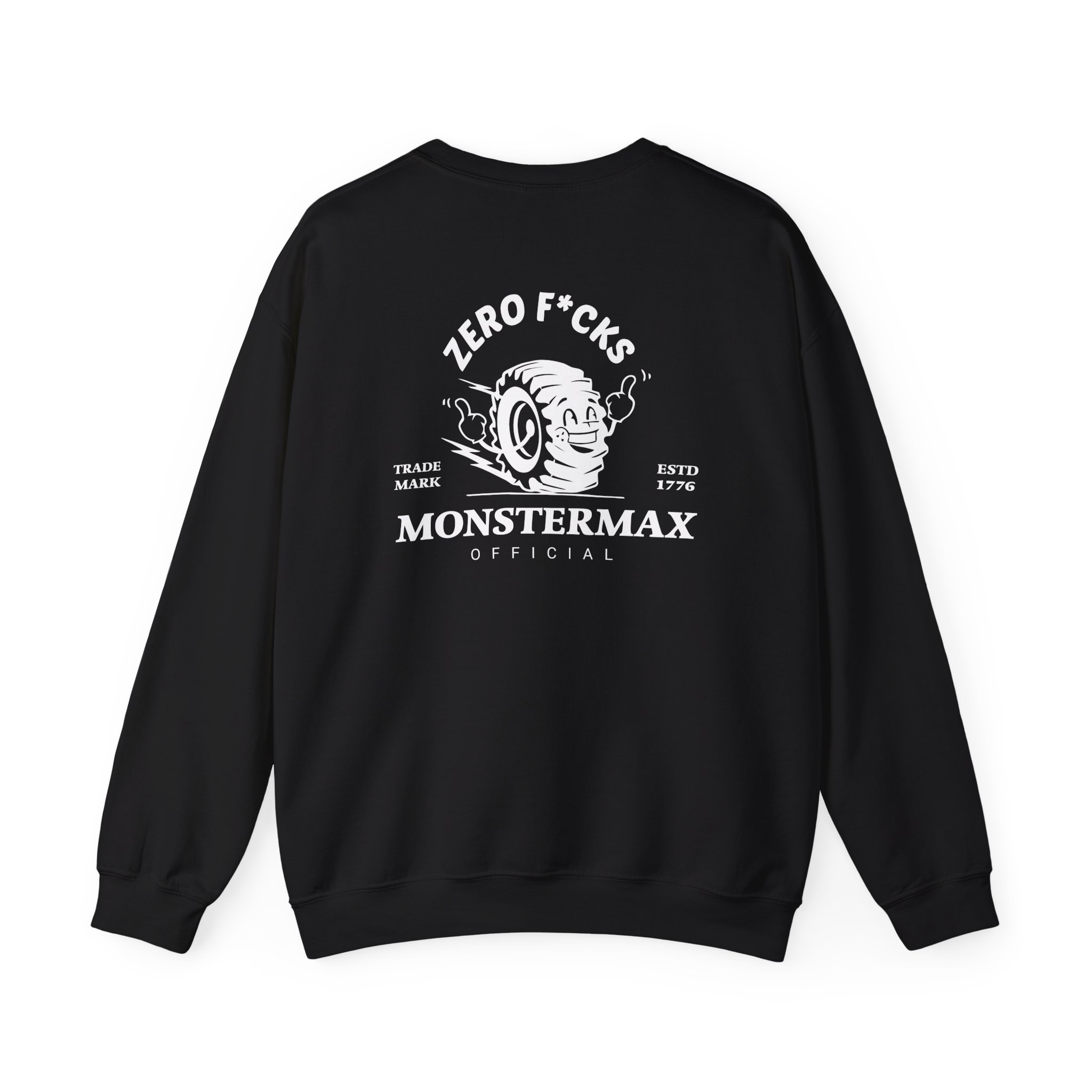 Monstermax Zero Fucks Unisex Heavy Blendâ„¢ Crewneck Sweatshirt