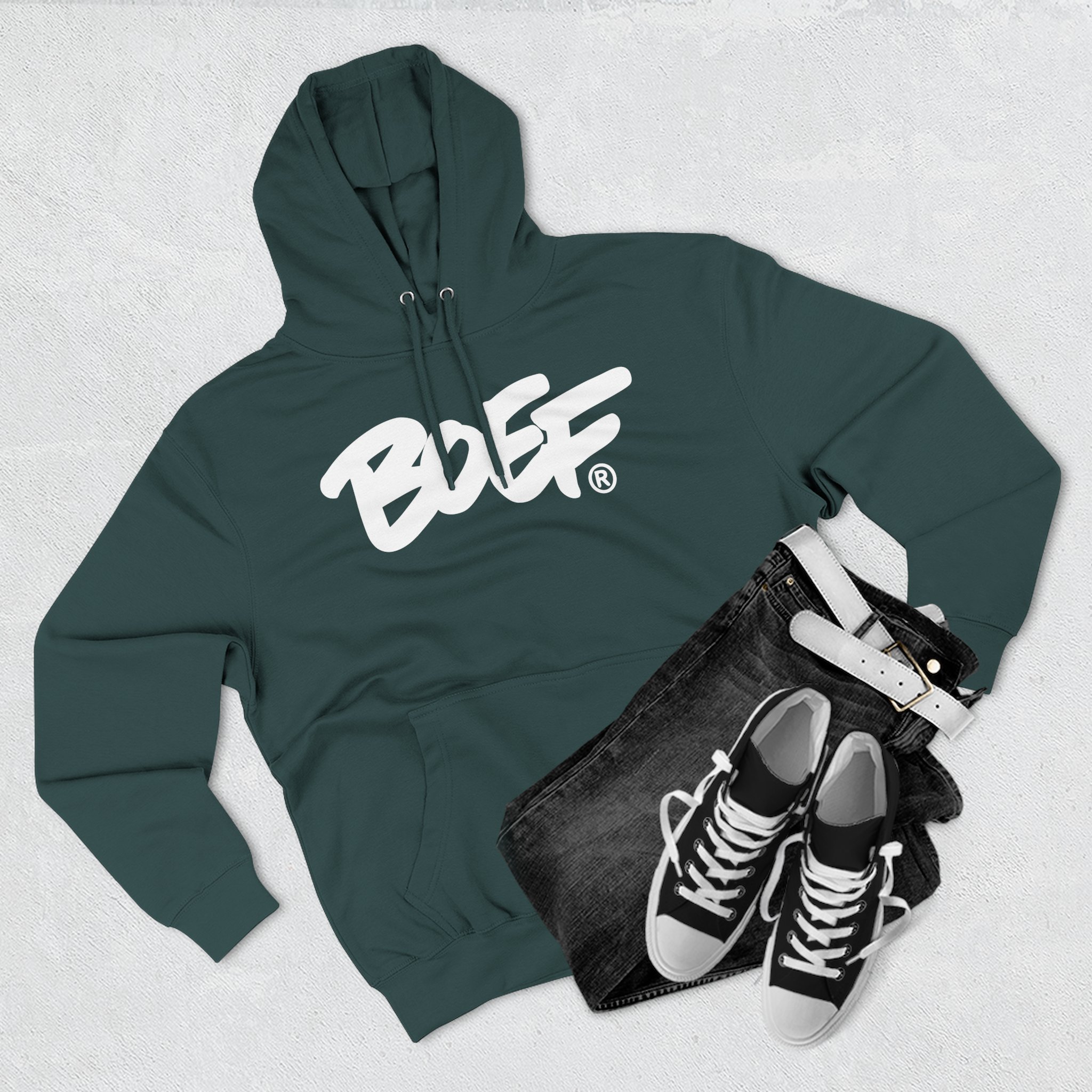 Boef Three-Panel Fleece Hoodie