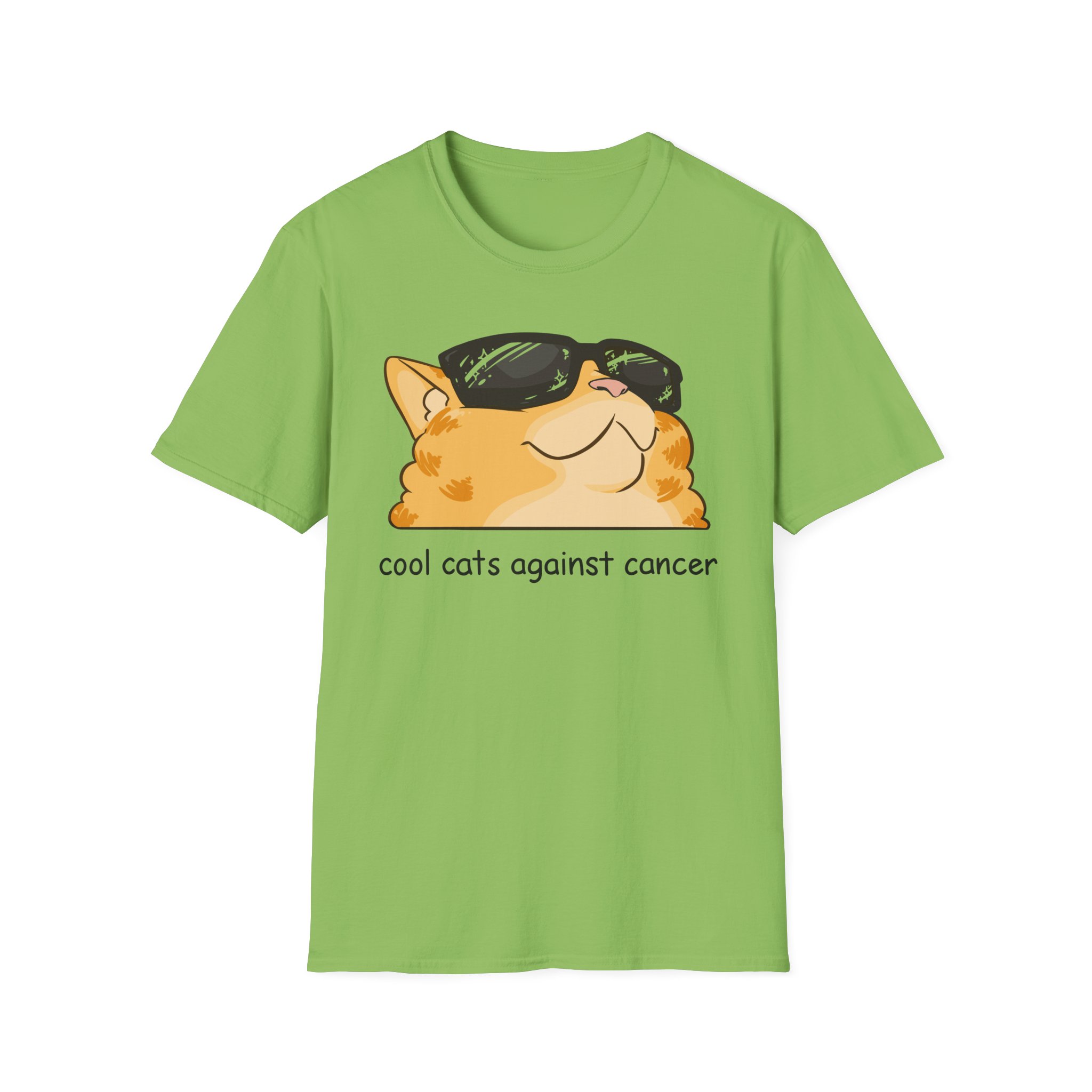 Lilsimsie cool cats against cancer Unisex Softstyle T-Shirt