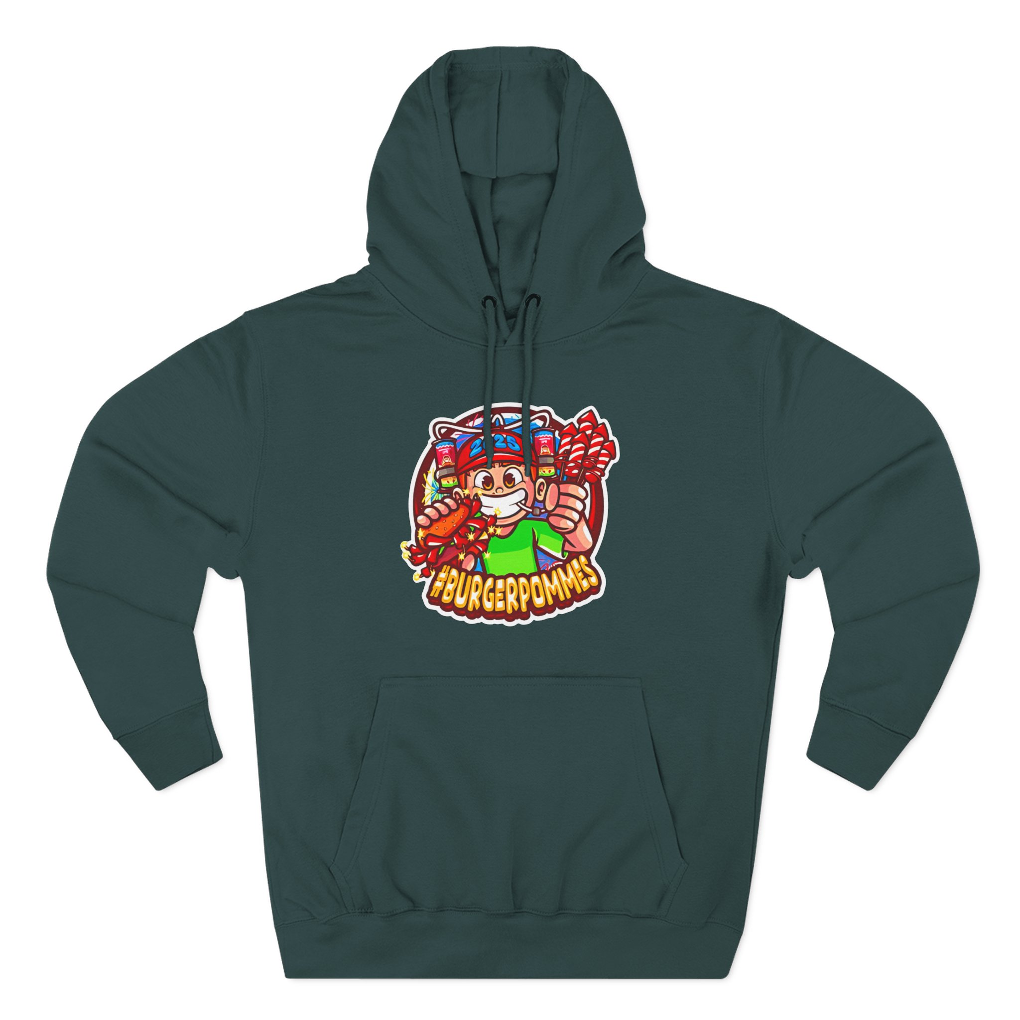 Burger Pommes Three-Panel Fleece Hoodie