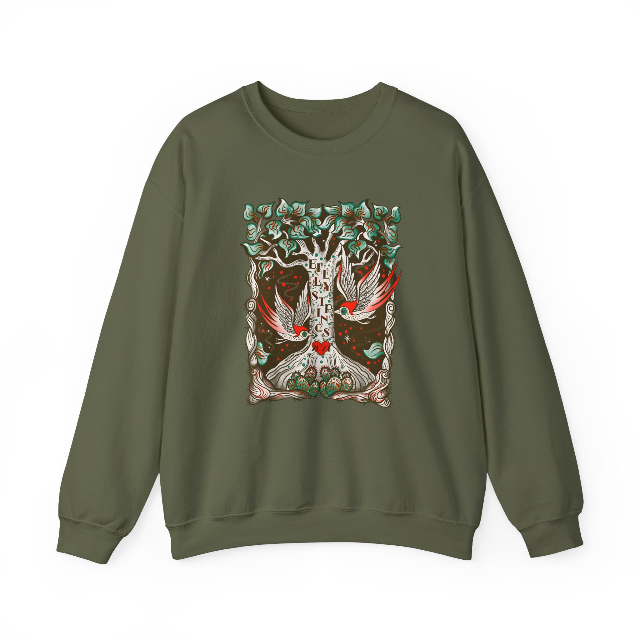 Billy Strings Woodpecker Unisex Heavy Blendâ„¢ Crewneck Sweatshirt