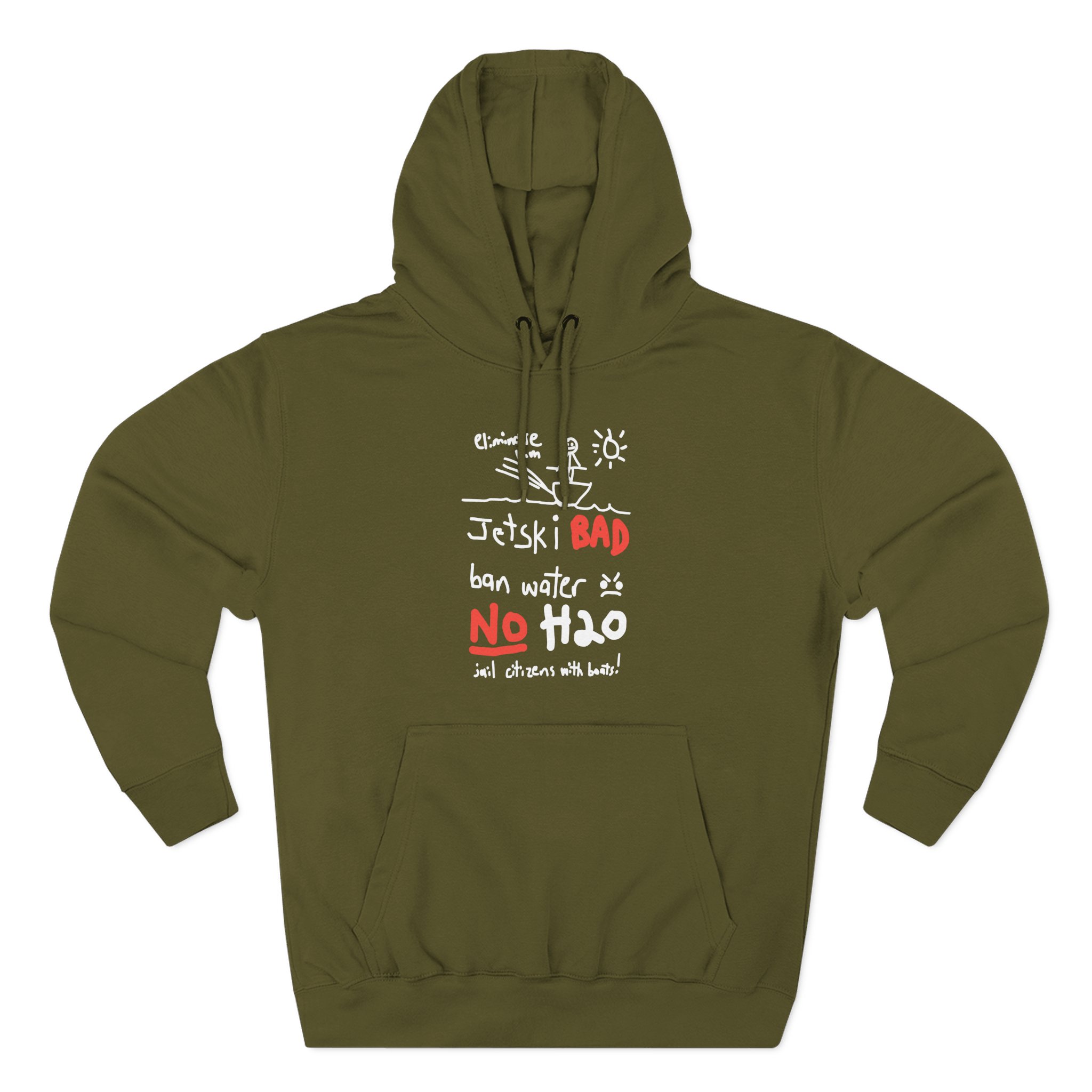 Monstermax Jet Ski Three-Panel Fleece Hoodie