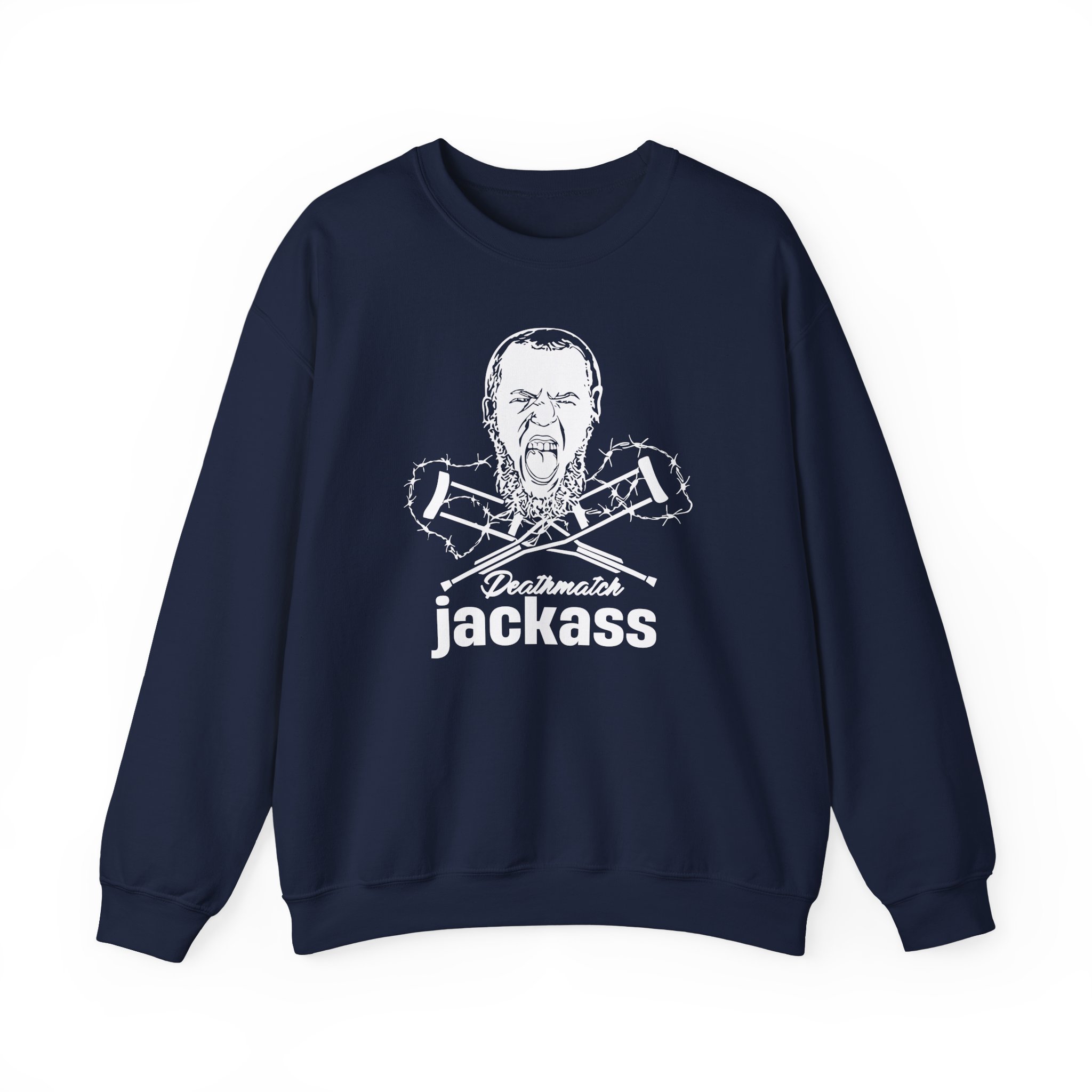 Dale Patricks-deathmatch Jackass Unisex Heavy Blendâ„¢ Crewneck Sweatshirt