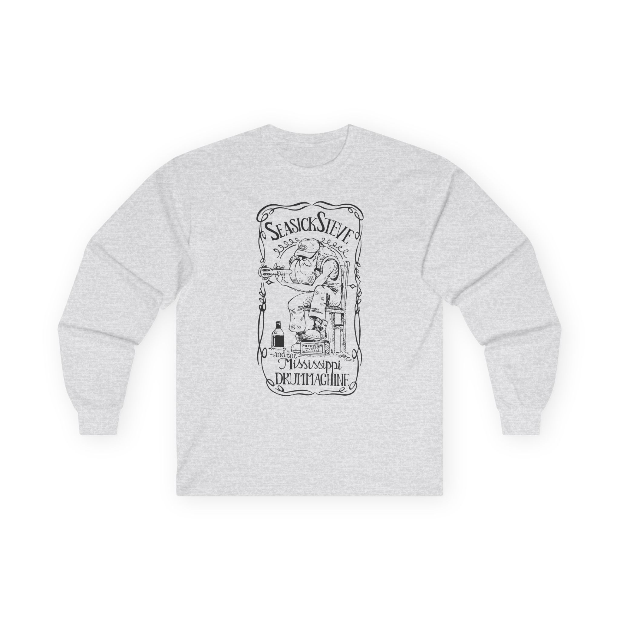 Seasick Steve Mississippi Drum Machine Unisex Ultra Cotton Long Sleeve Tee