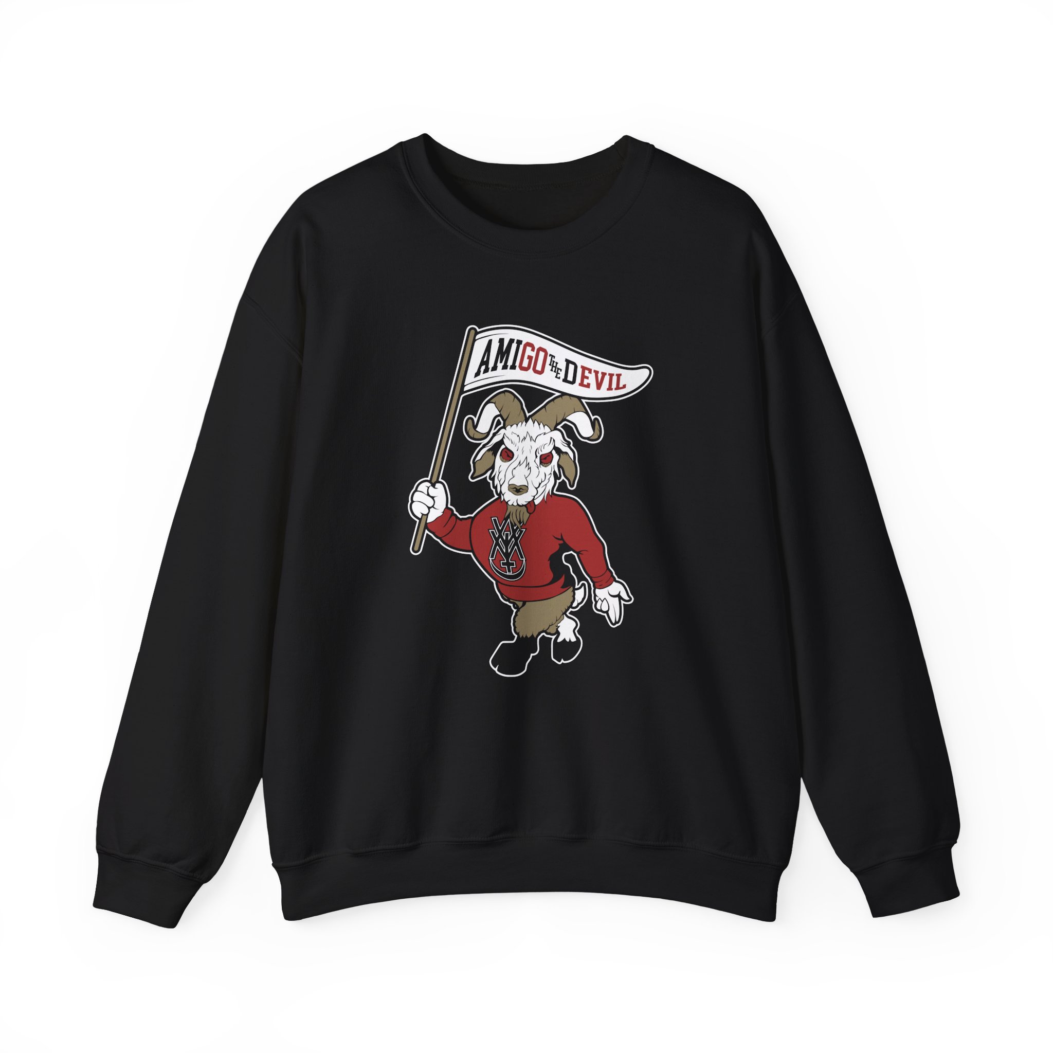 Amigo The Devil Go Evil Mascot Unisex Heavy Blendâ„¢ Crewneck Sweatshirt