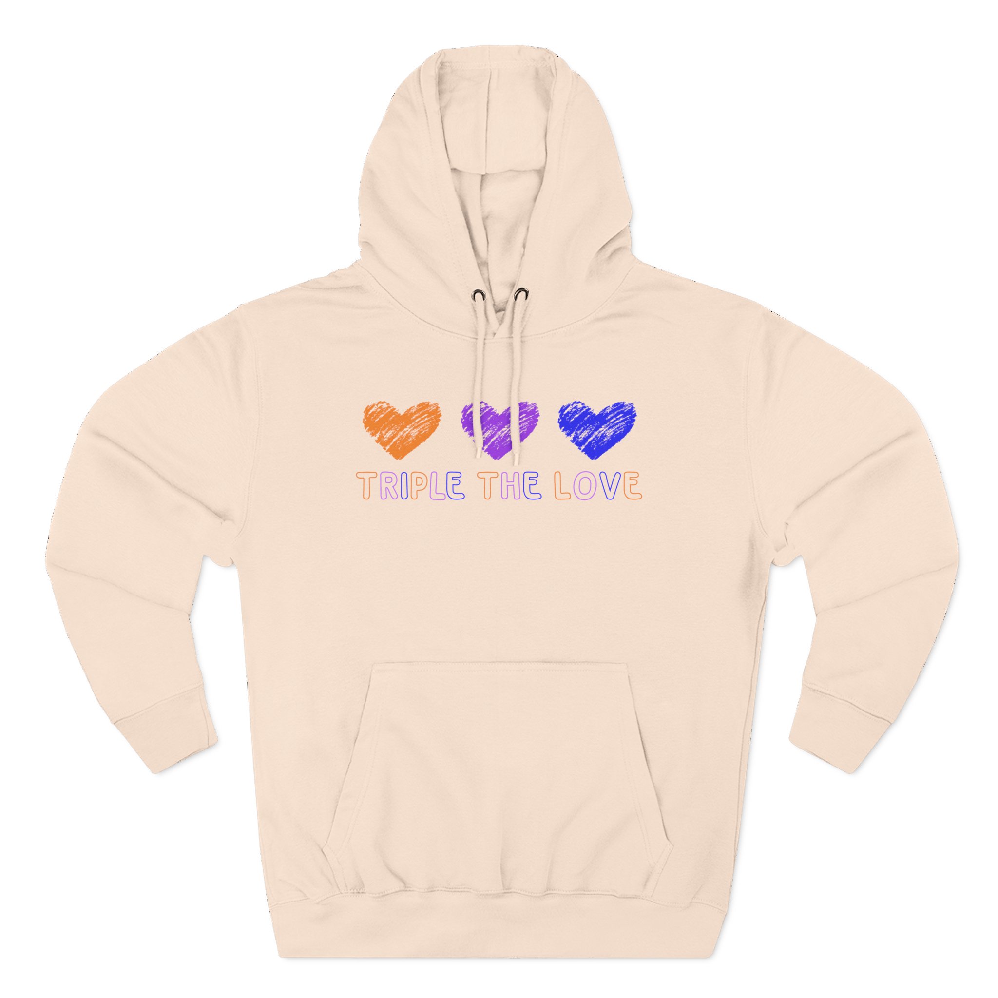 Fresh Love Triple the Love Three-Panel Fleece Hoodie