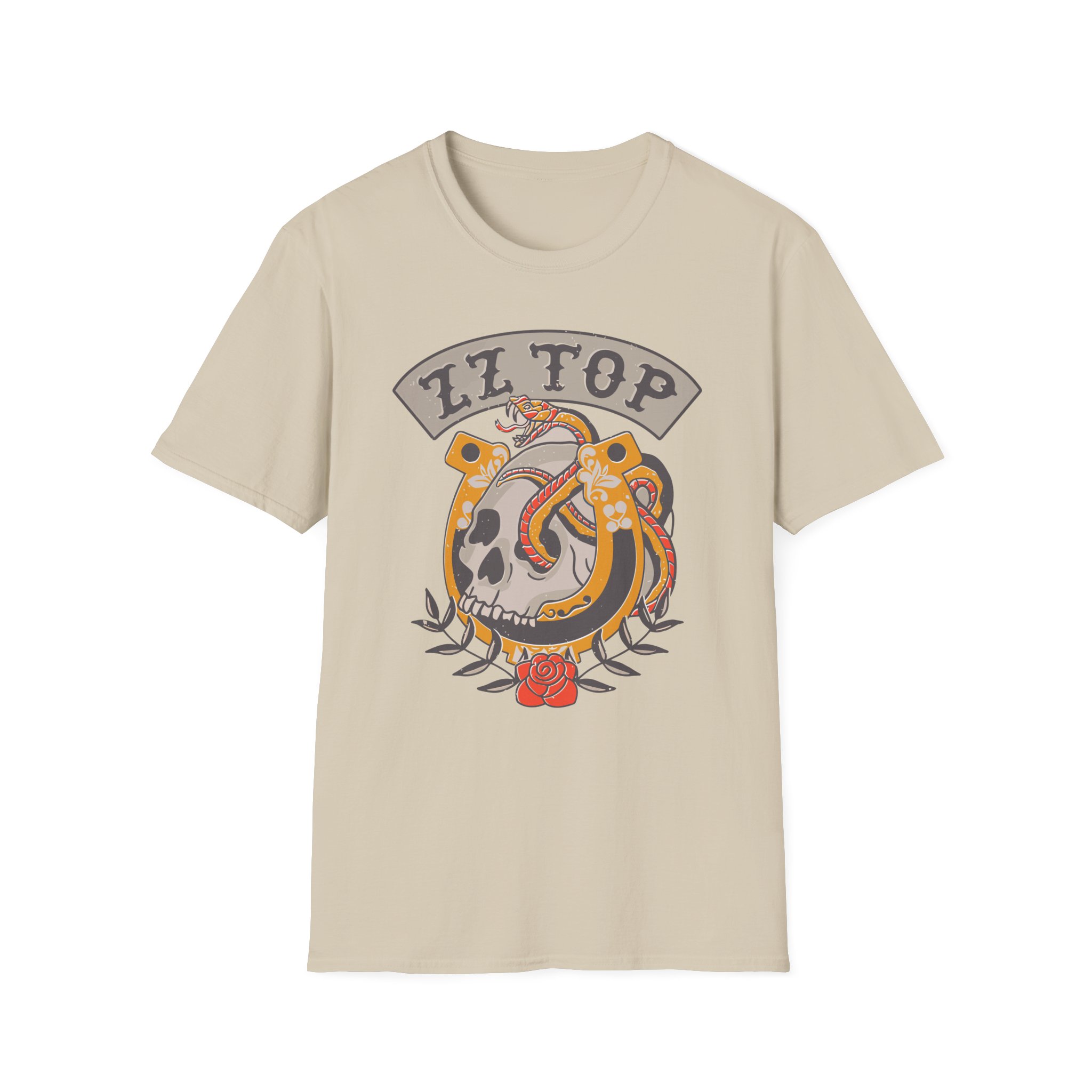 ZZ Top Skull Unisex Softstyle T-Shirt