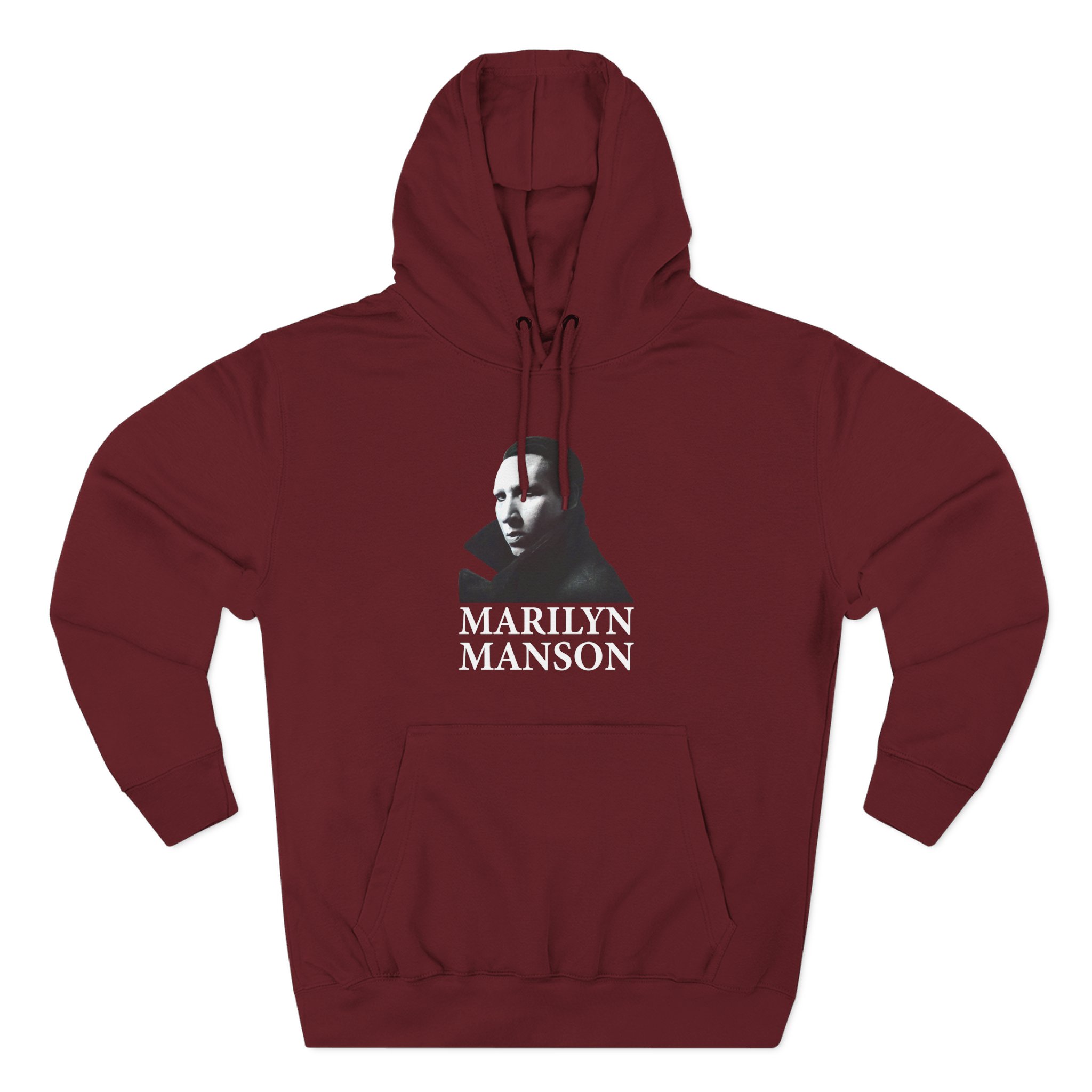 Marilyn Manson Face Three-Panel Fleece Hoodie