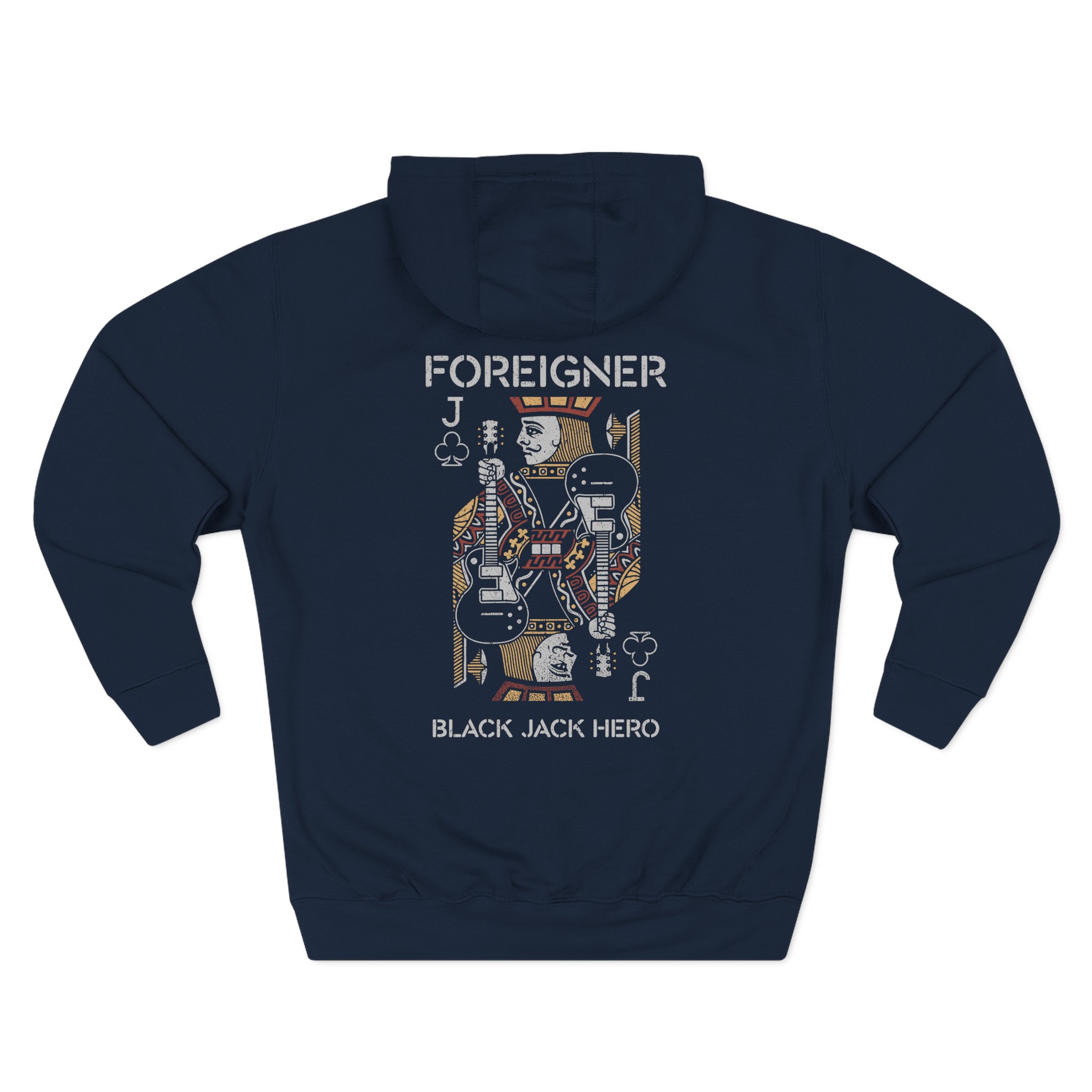 Foreigner Black Jack Hero Three-Panel Fleece Hoodie