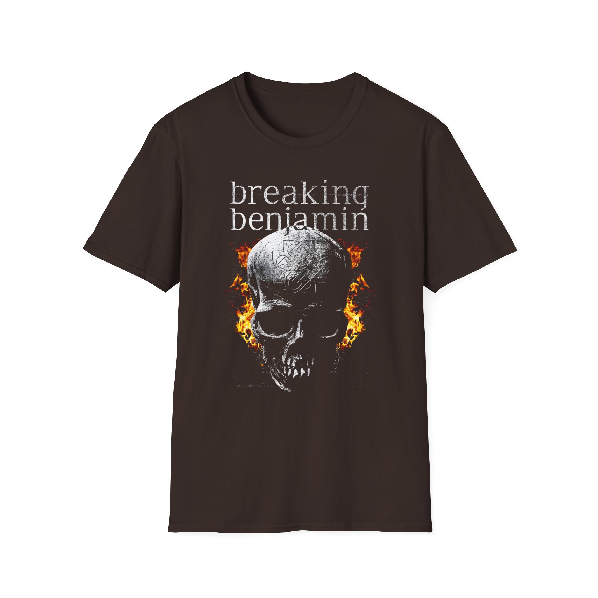 Breaking Benjamin Fire Skull Unisex Softstyle T-Shirt