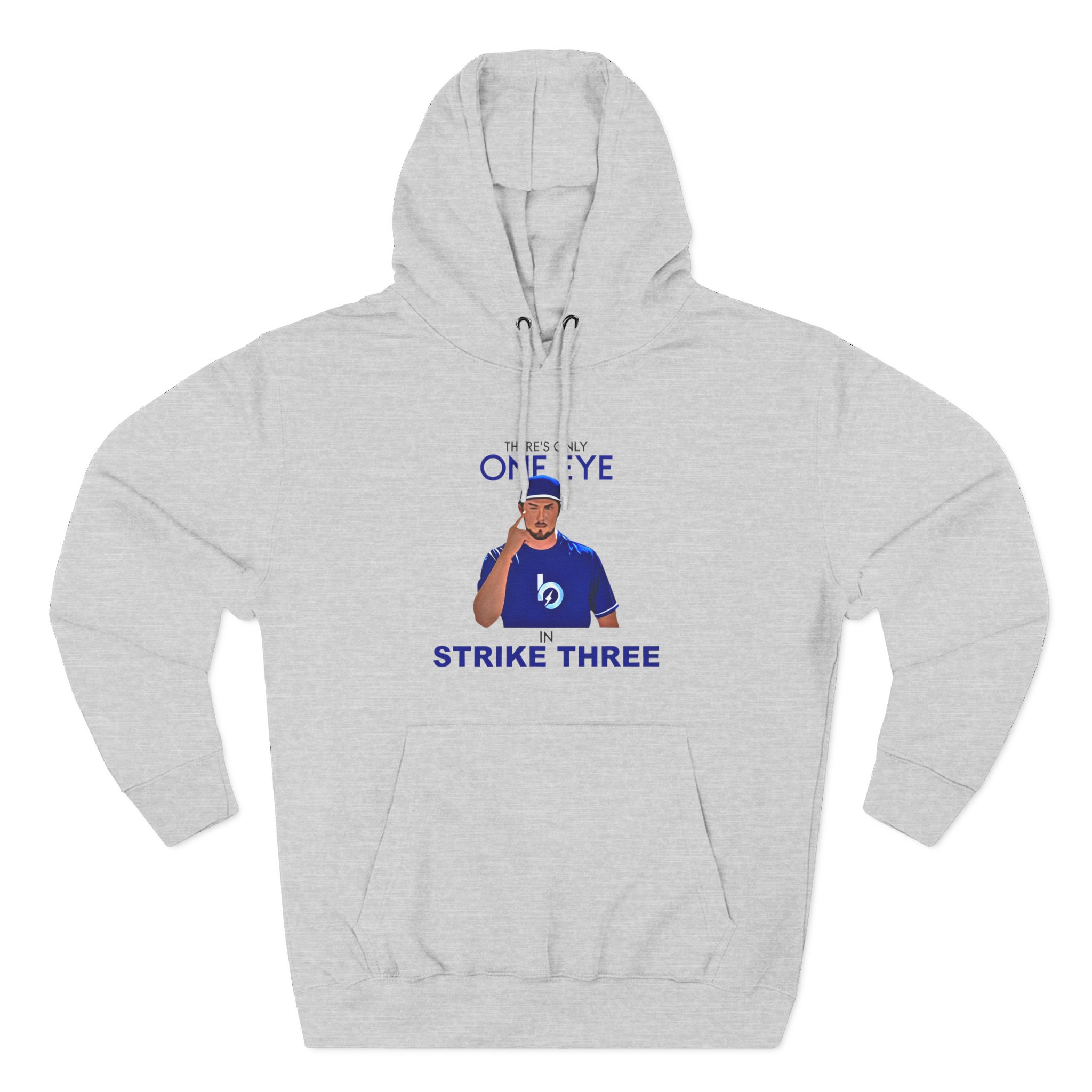 Trevor Bauer There’s Only One Eye in Strike Three Three-Panel Fleece Hoodie
