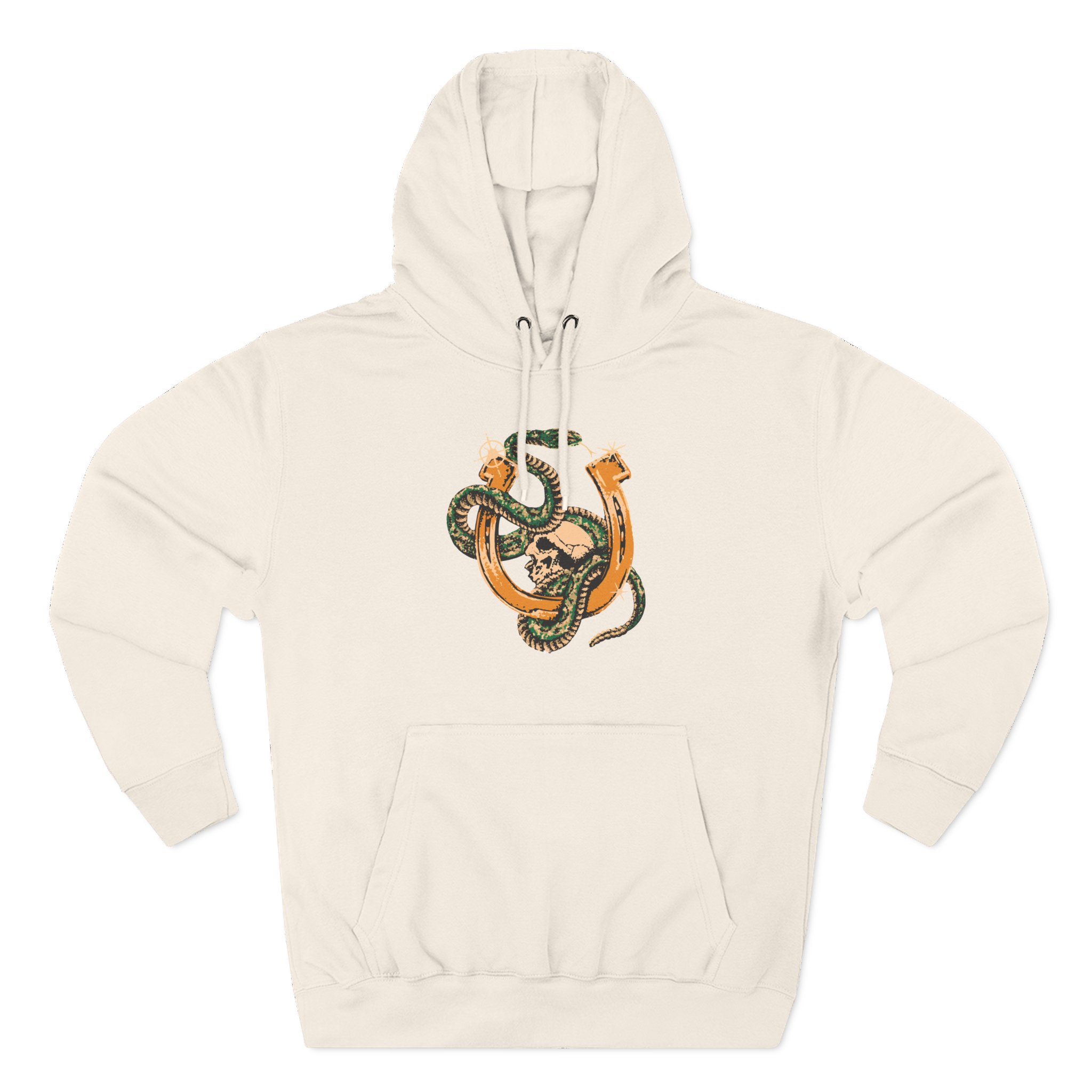 ZZ Top Snake Skull Three-Panel Fleece Hoodie