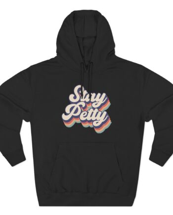 Charlotte Dobre Stay Petty Three-Panel Fleece Hoodie