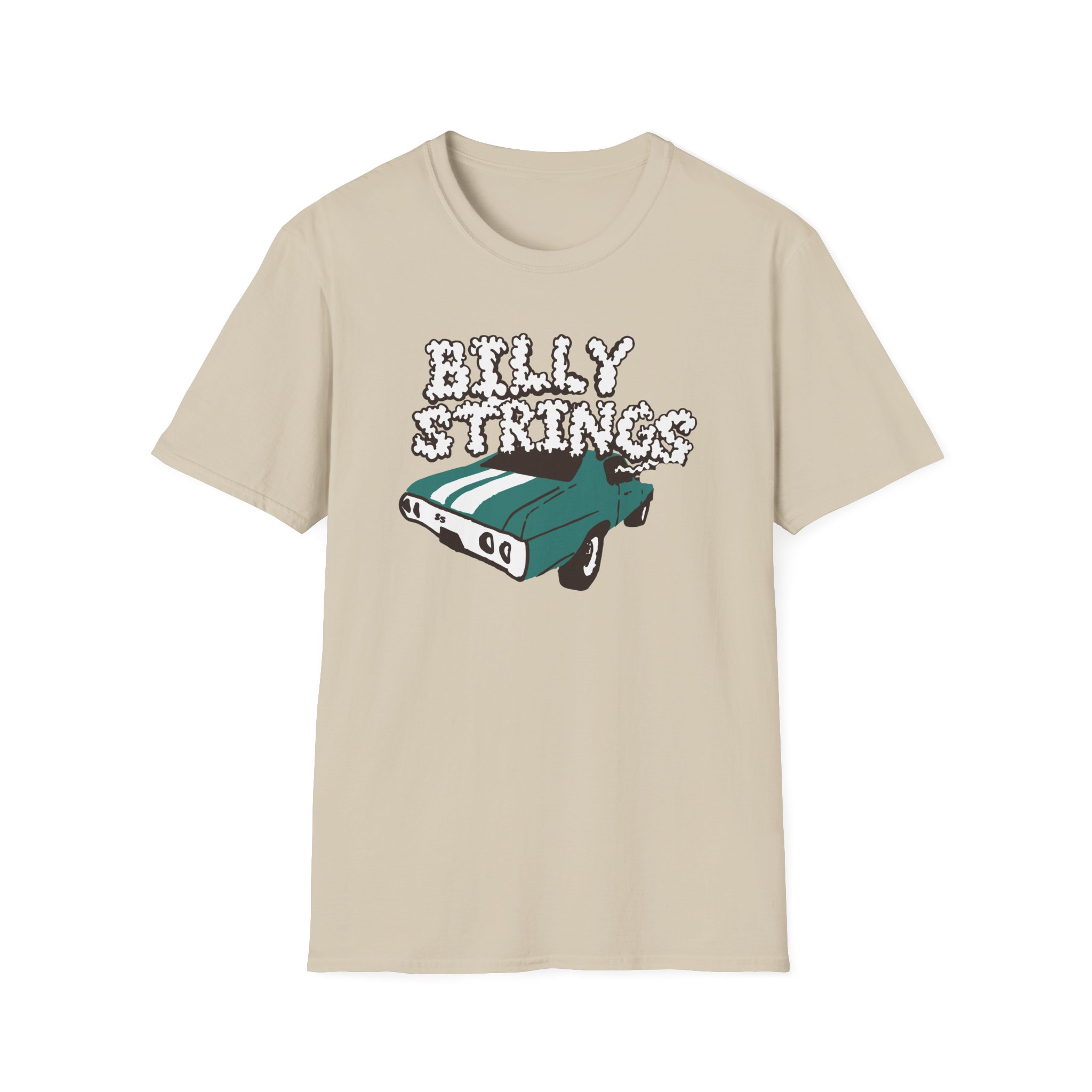 Billy Strings Imogene + Willie X Billy Strings Highway Prayers Green Car Unisex Softstyle T-Shirt