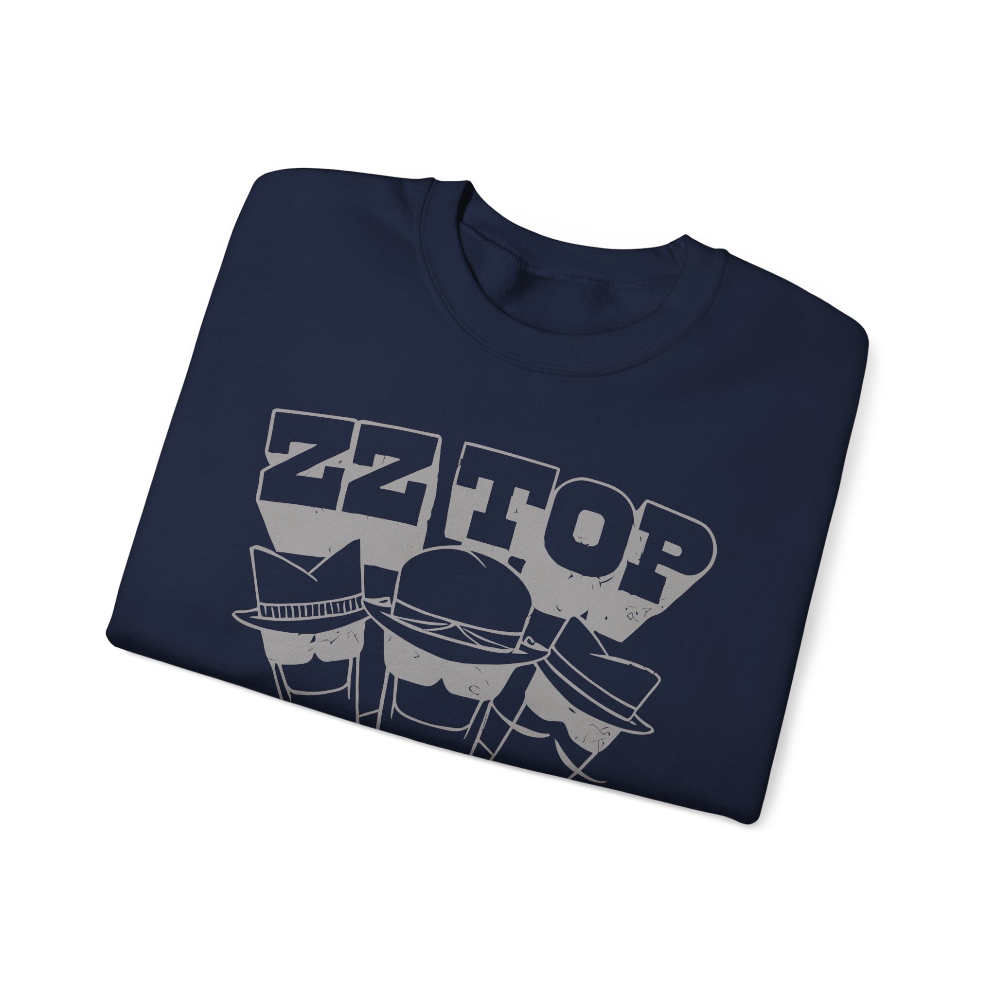 Zz Top Raw Unisex Heavy Blendâ„¢ Crewneck Sweatshirt
