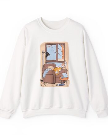 Dan and Phil Cozy Browsing Unisex Heavy Blend™ Crewneck Sweatshirt