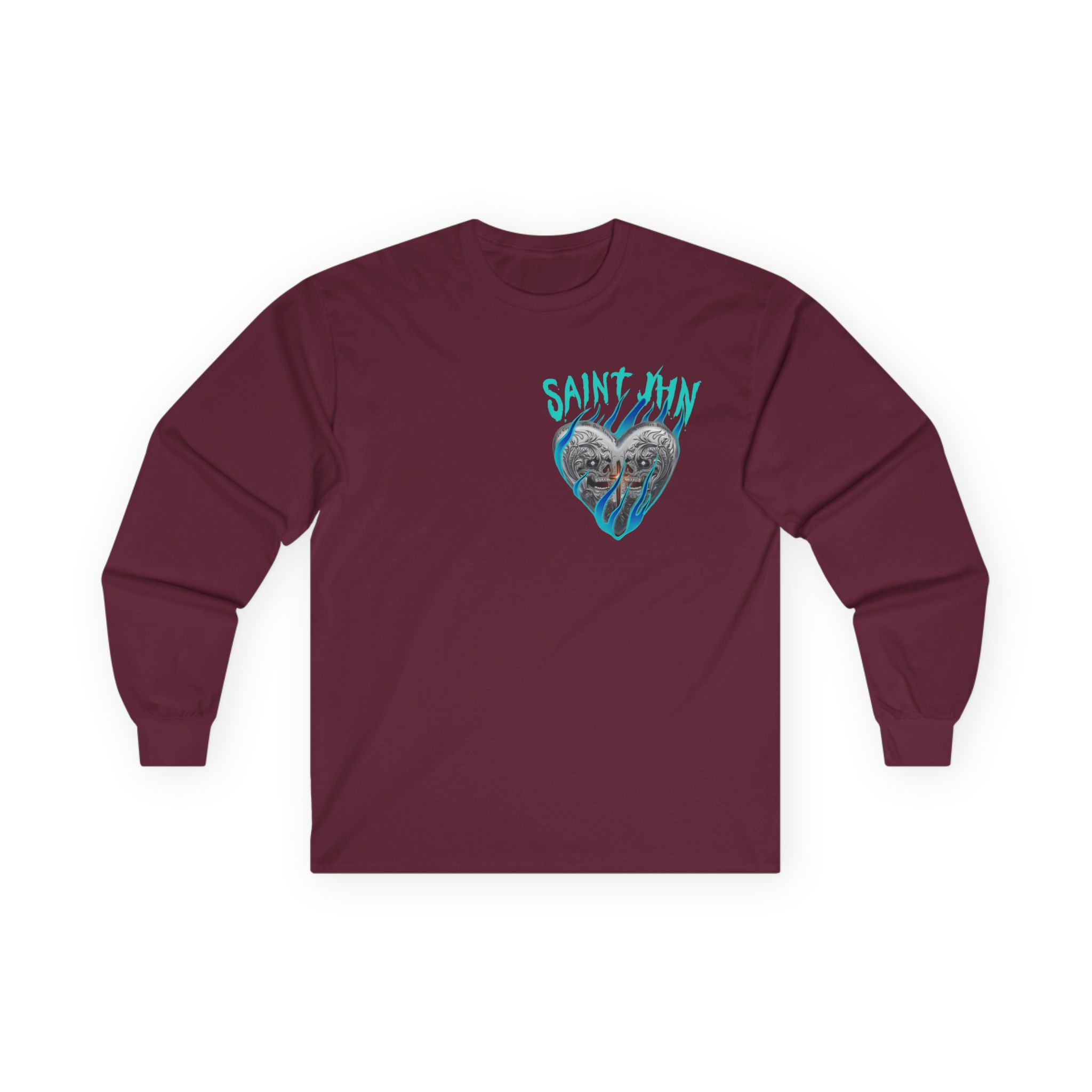 Saint Jhn Chromedd Hearts Icwbdy Unisex Ultra Cotton Long Sleeve Tee