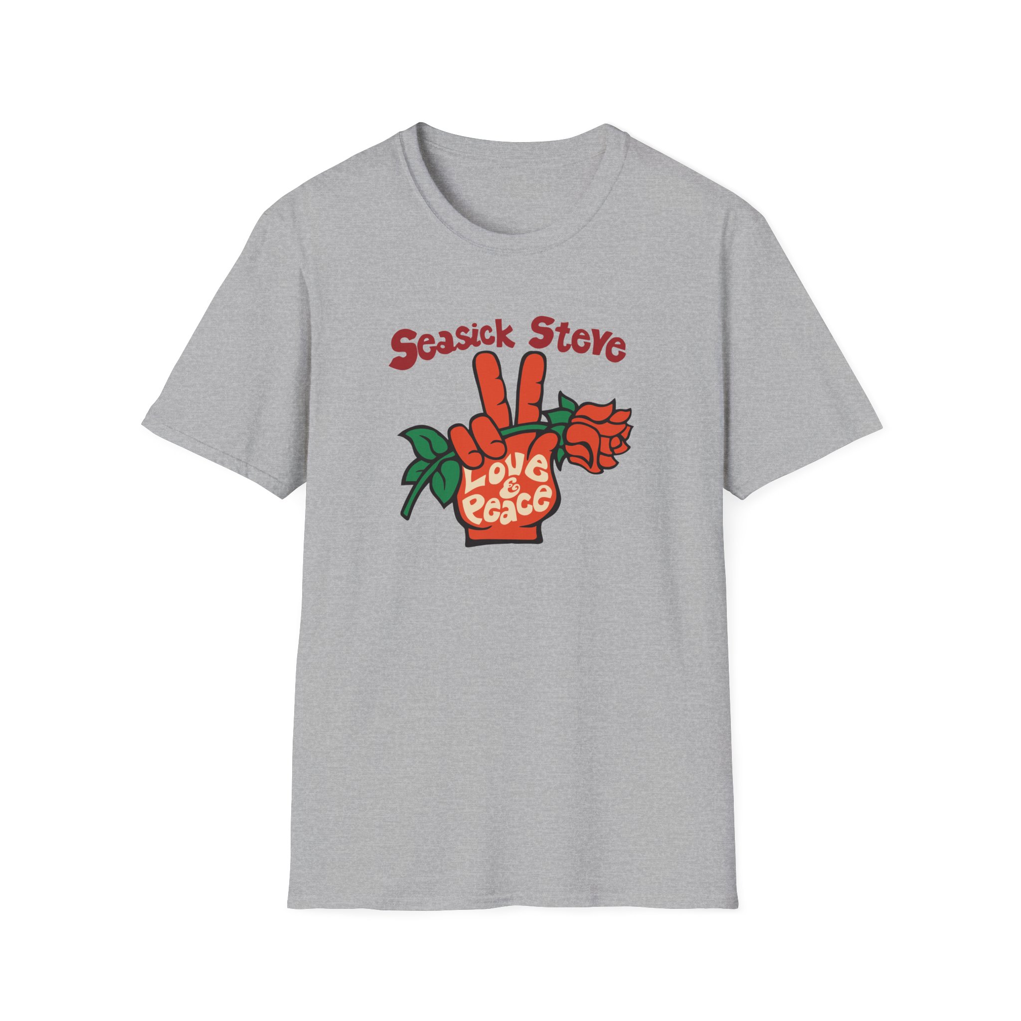Seasick Steve Love & Peace Unisex Softstyle T-Shirt