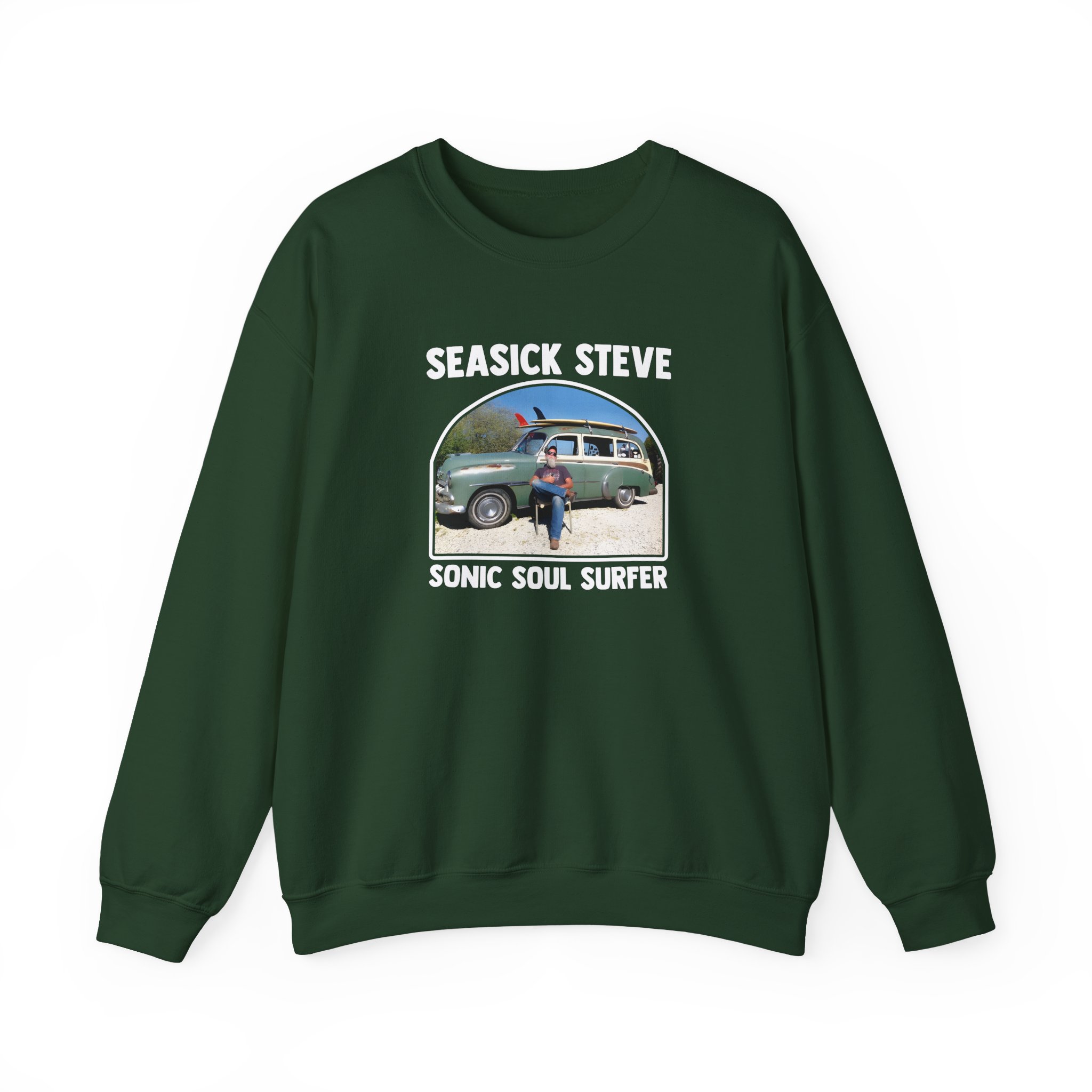 Seasick Steve Sonic Soul Surfer Unisex Heavy Blendâ„¢ Crewneck Sweatshirt