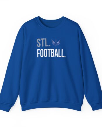 St. Louis Battlehawks 108 Stitches Football Spiral Unisex Heavy Blend™ Crewneck Sweatshirt