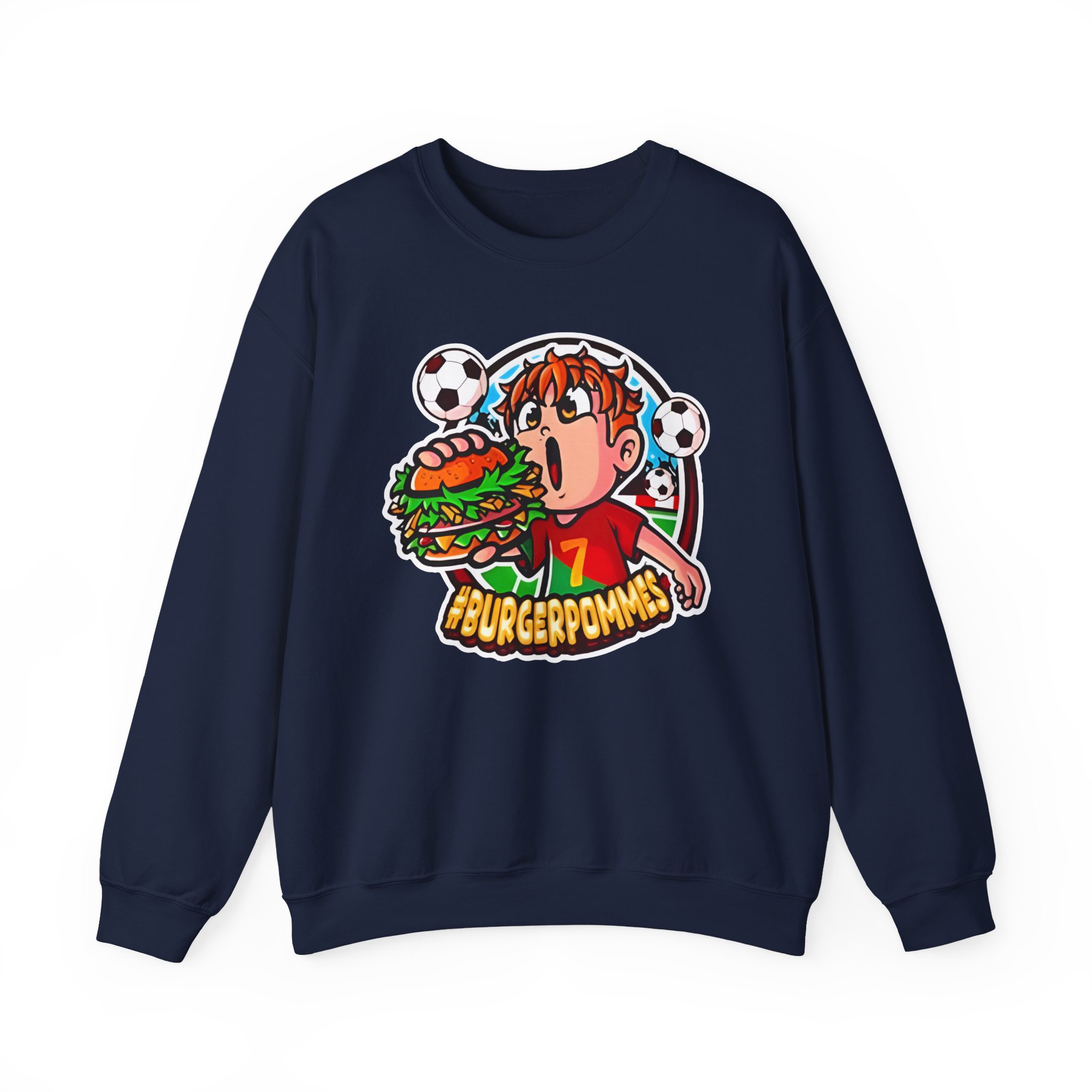 Burger Pommes Unisex Heavy Blendâ„¢ Crewneck Sweatshirt