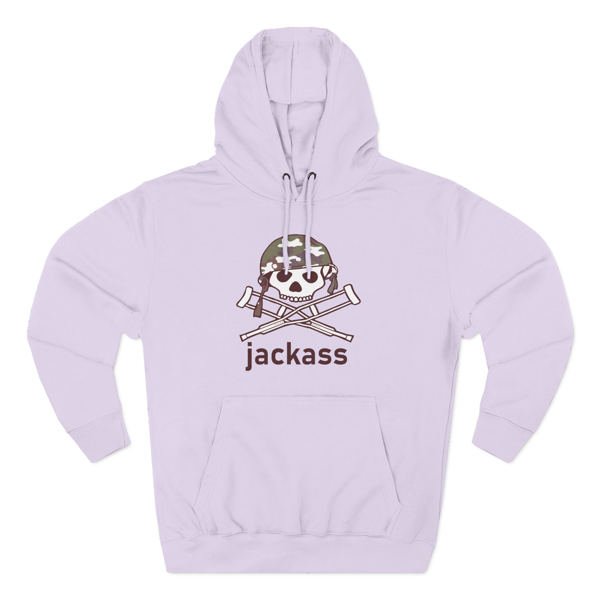 Jackass Camouflage Helmet Three-Panel Fleece Hoodie