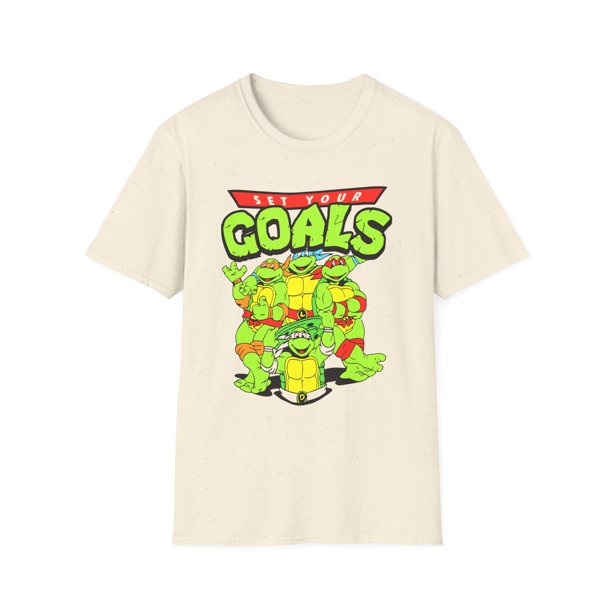 Set Your Goals Ninja Turtles Unisex Softstyle T-Shirt