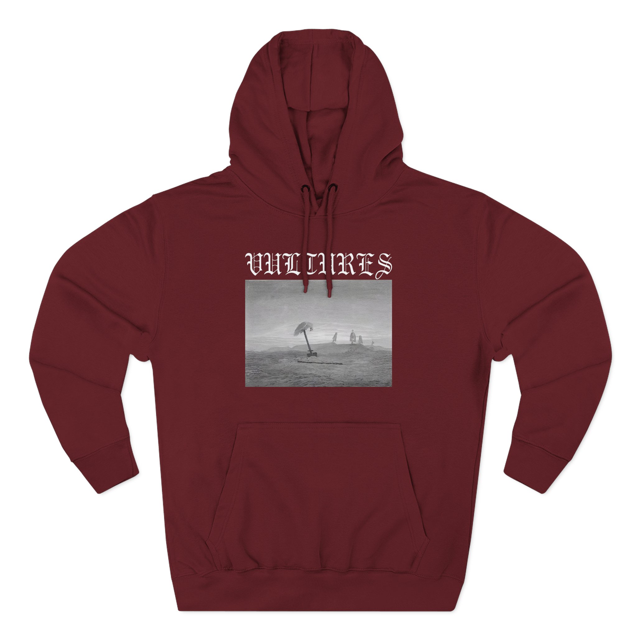 Vultures Three-Panel Fleece Hoodie