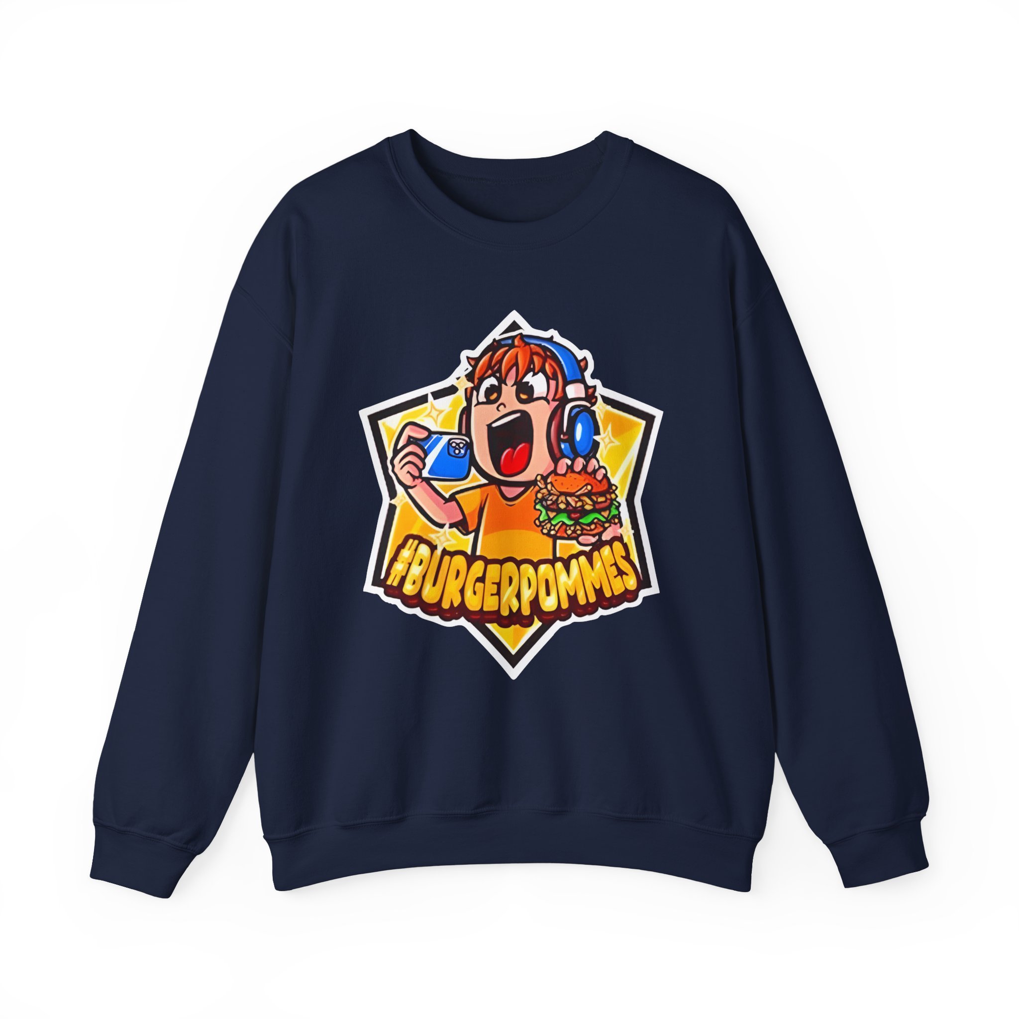 Burger Pommes Unisex Heavy Blendâ„¢ Crewneck Sweatshirt