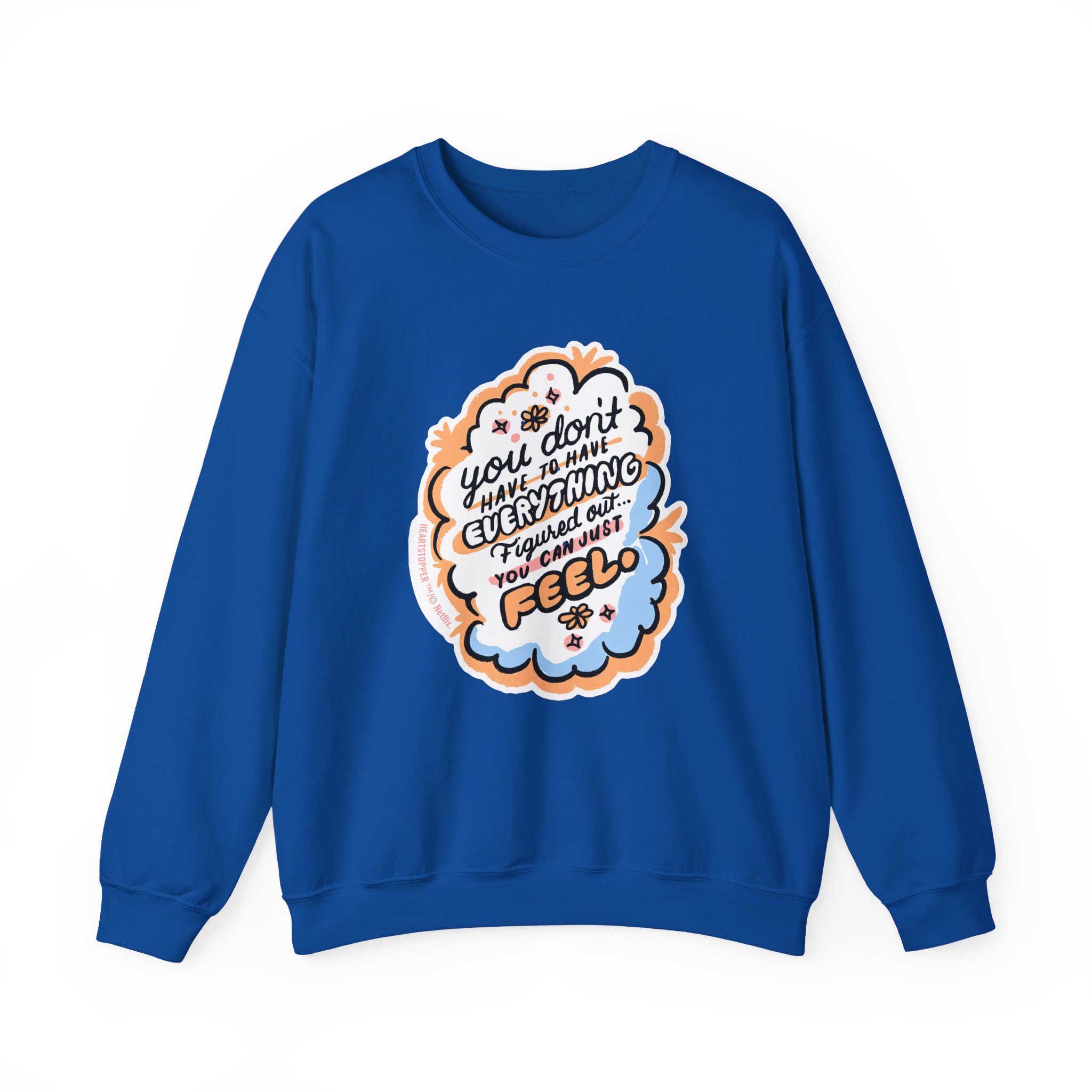 Heartstopper You Can Just Feel Unisex Heavy Blendâ„¢ Crewneck Sweatshirt