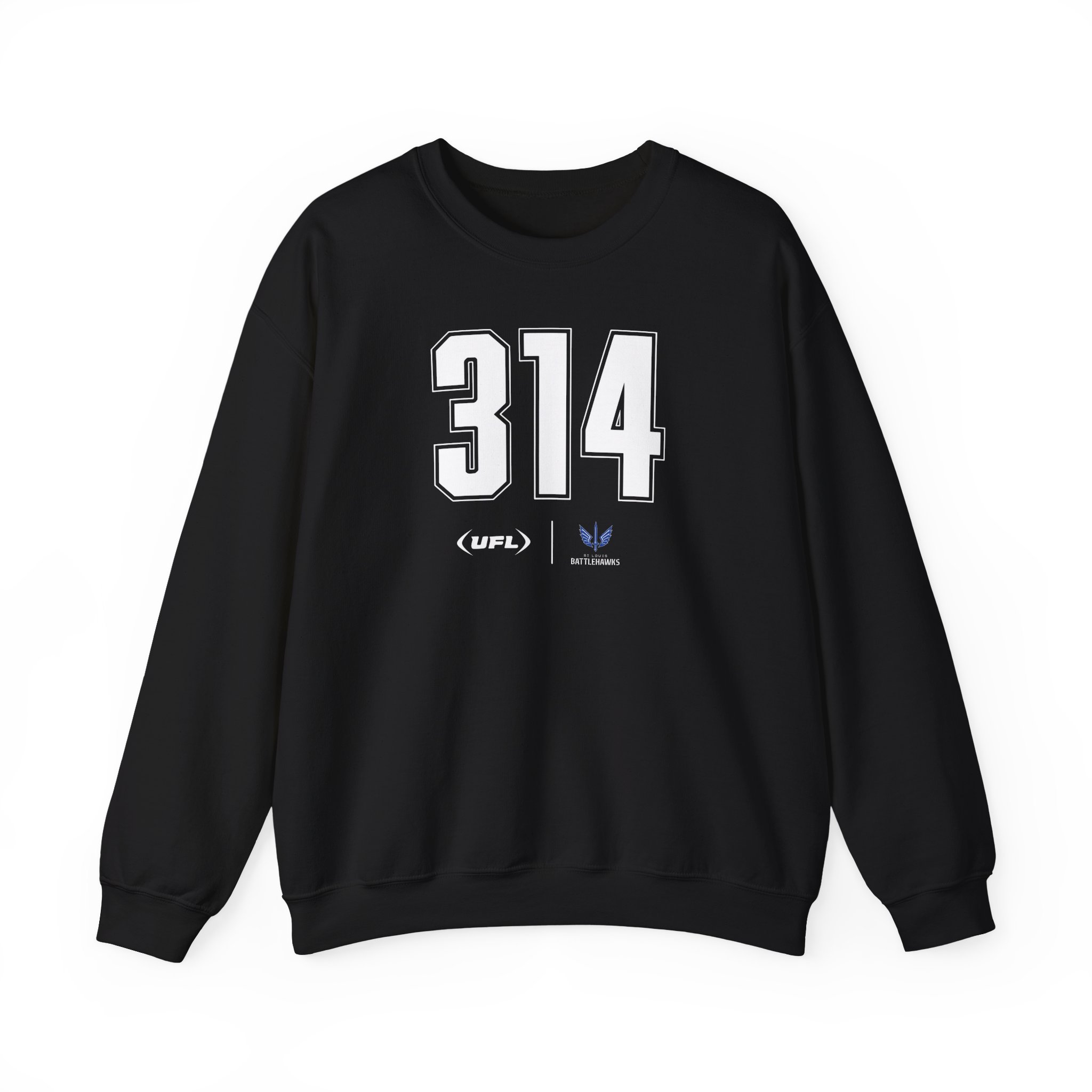 St. Louis Battlehawks Area Code Unisex Heavy Blendâ„¢ Crewneck Sweatshirt