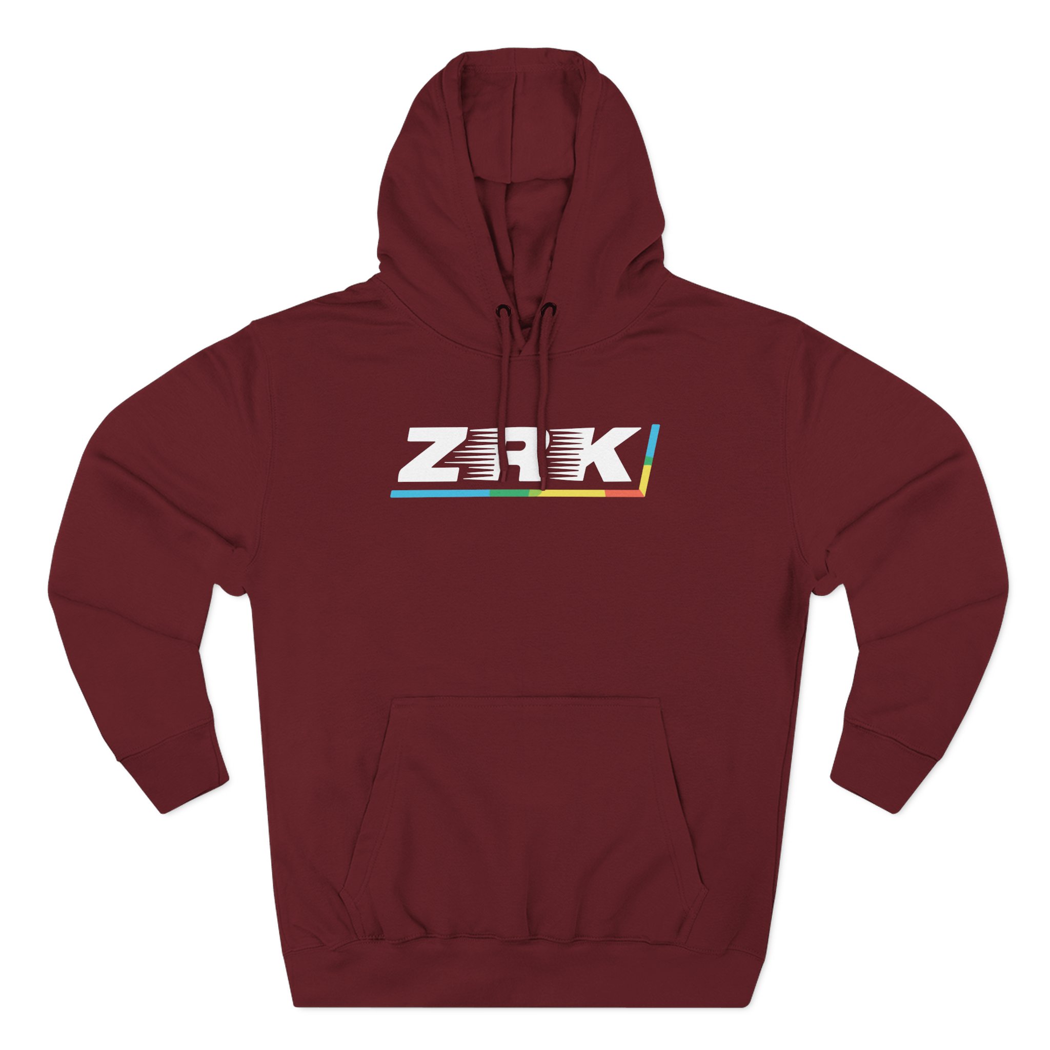 Zerkaa Three-Panel Fleece Hoodie